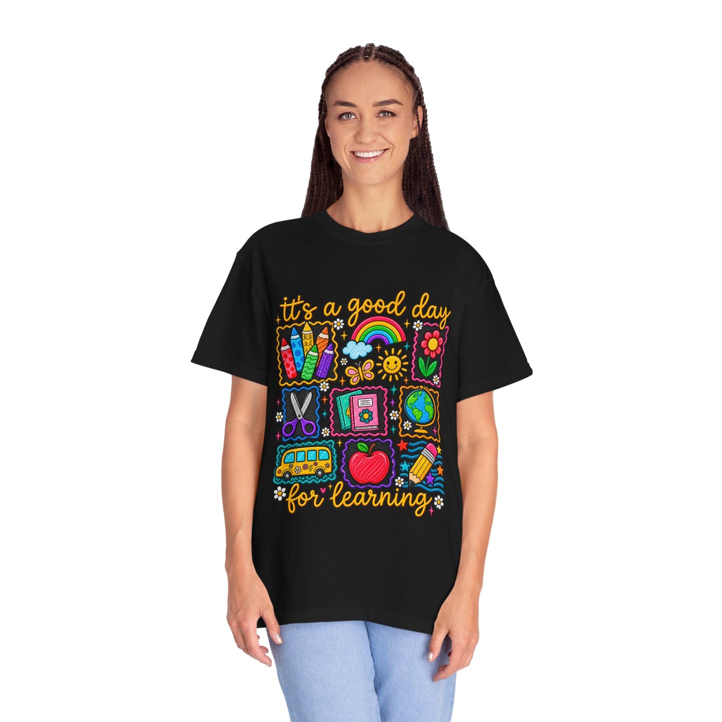 It's a Good Day for Learning T-Shirt — Cute School Icons Teacher & Student Tee