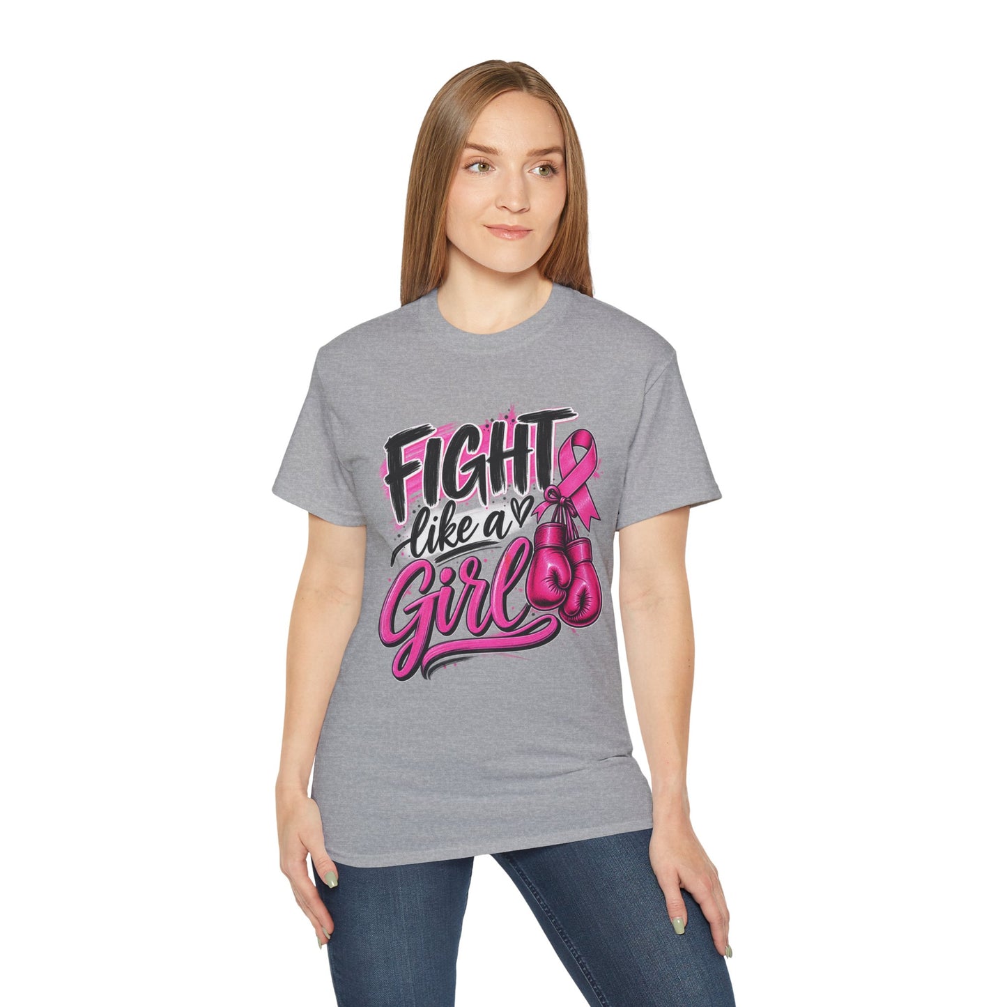 Fight Like a Girl Breast Cancer Awareness T-Shirt