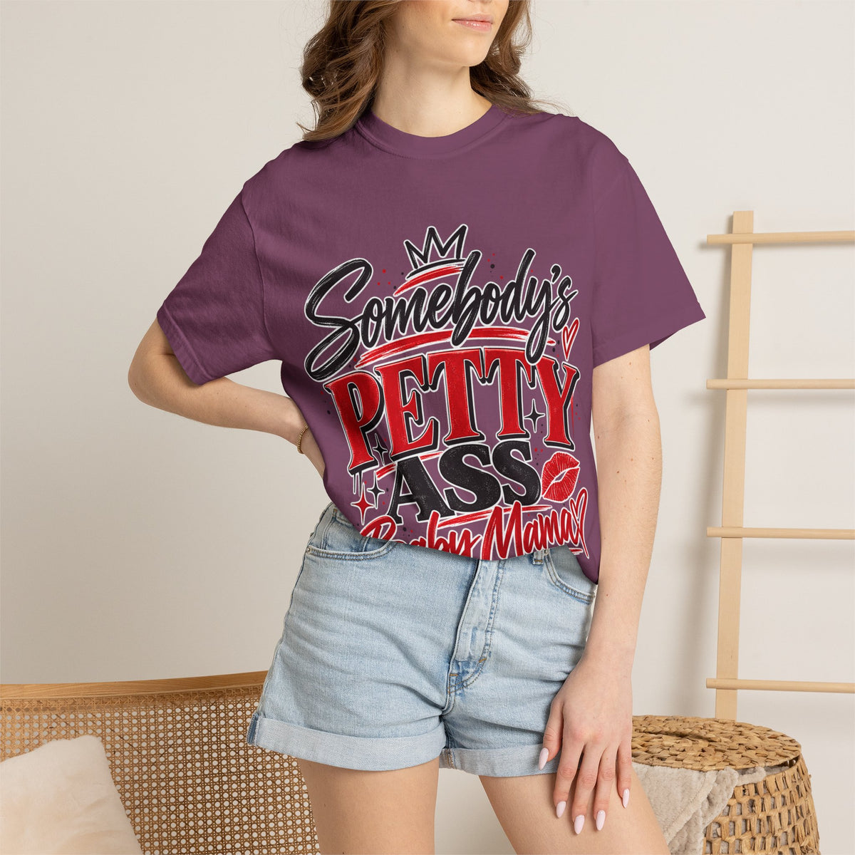 Somebody’s Petty Ass Baby Mama Graphic Tee – Funny Mom Shirt