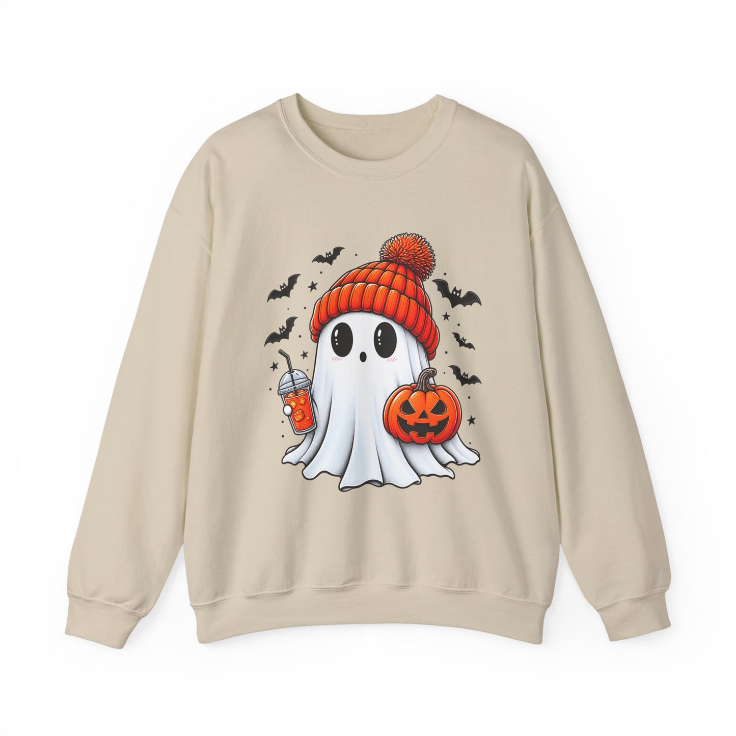 Cute Spooky Ghost Sweatshirt | Cozy Halloween Crewneck