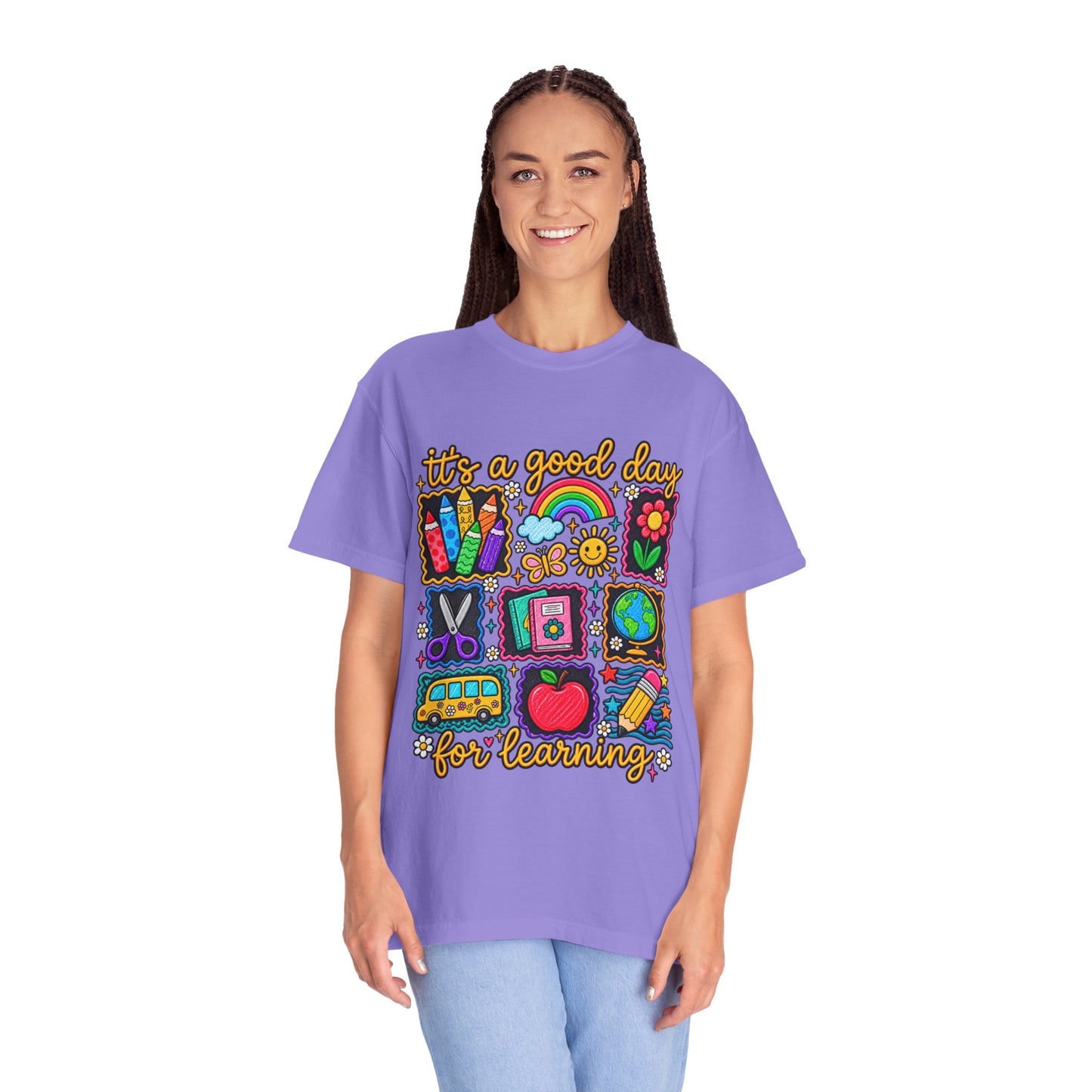It's a Good Day for Learning T-Shirt — Cute School Icons Teacher & Student Tee