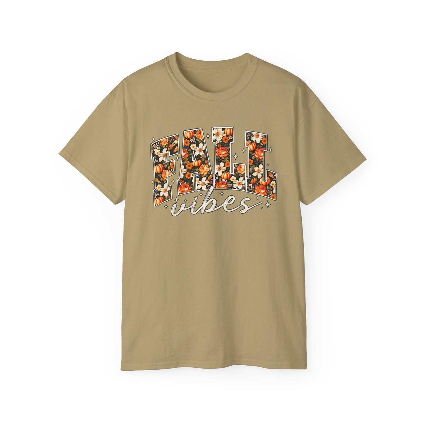 Fall Vibes Shirt | Floral Pumpkin Graphic Tee