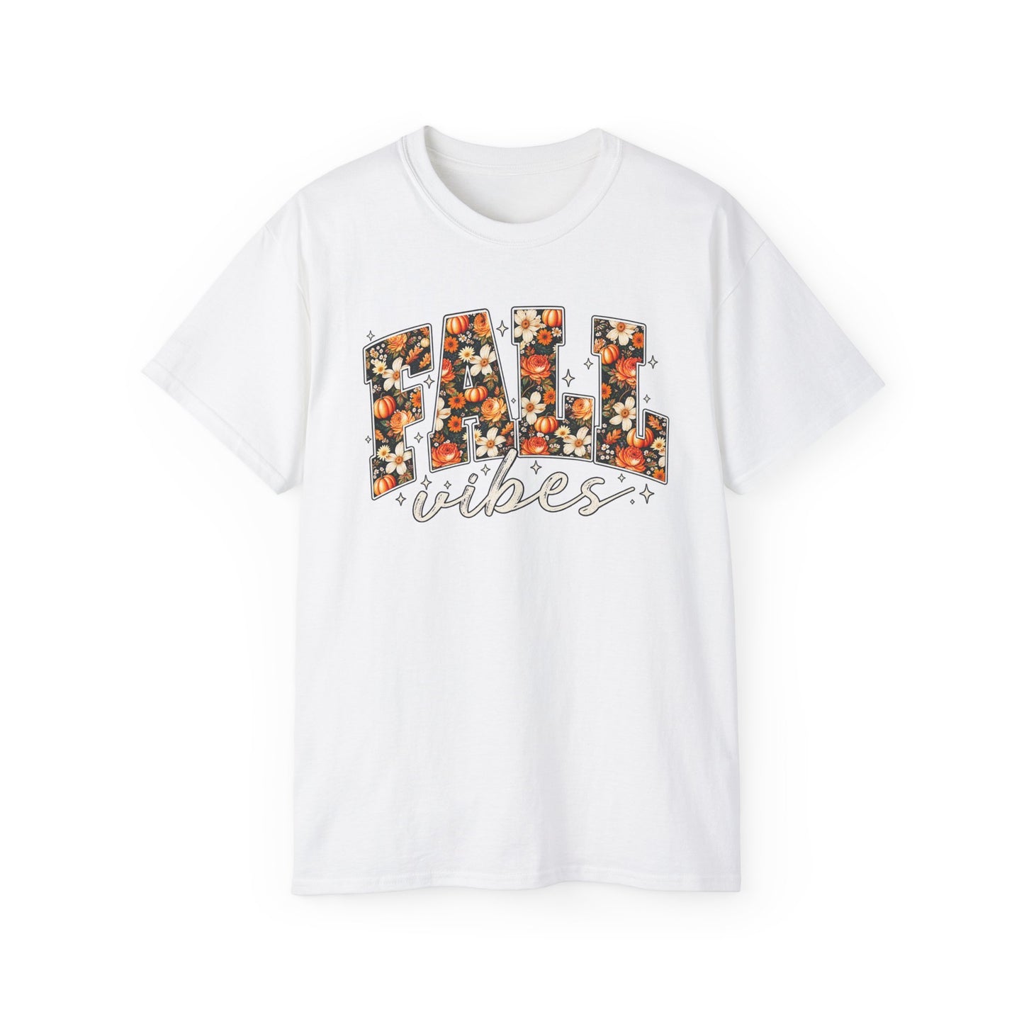 Fall Vibes Shirt | Floral Pumpkin Graphic Tee