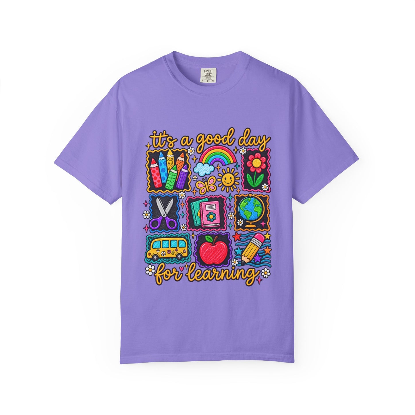 It's a Good Day for Learning T-Shirt — Cute School Icons Teacher & Student Tee