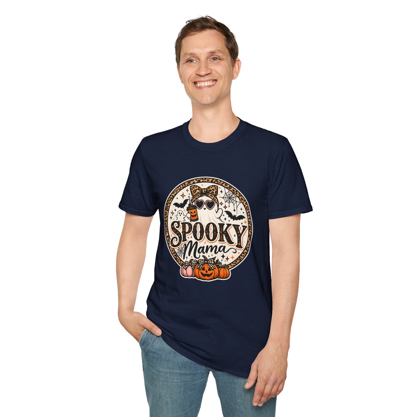 Spooky Mama T-Shirt — Halloween Ghost Graphic Tee