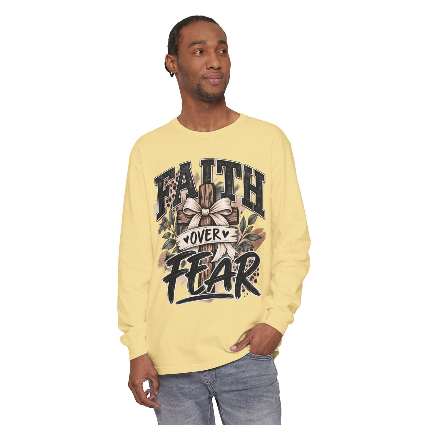 Faith Over Fear Long Sleeve Tee