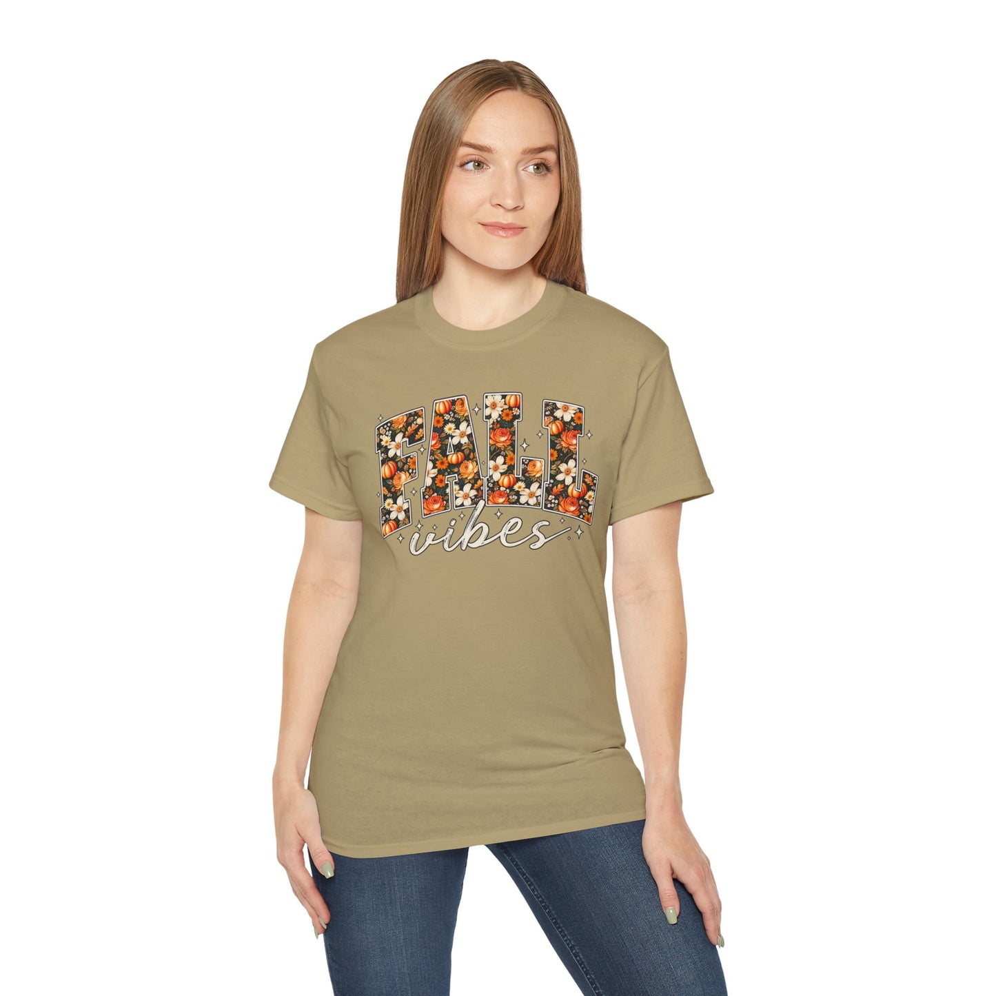 Fall Vibes Shirt | Floral Pumpkin Graphic Tee
