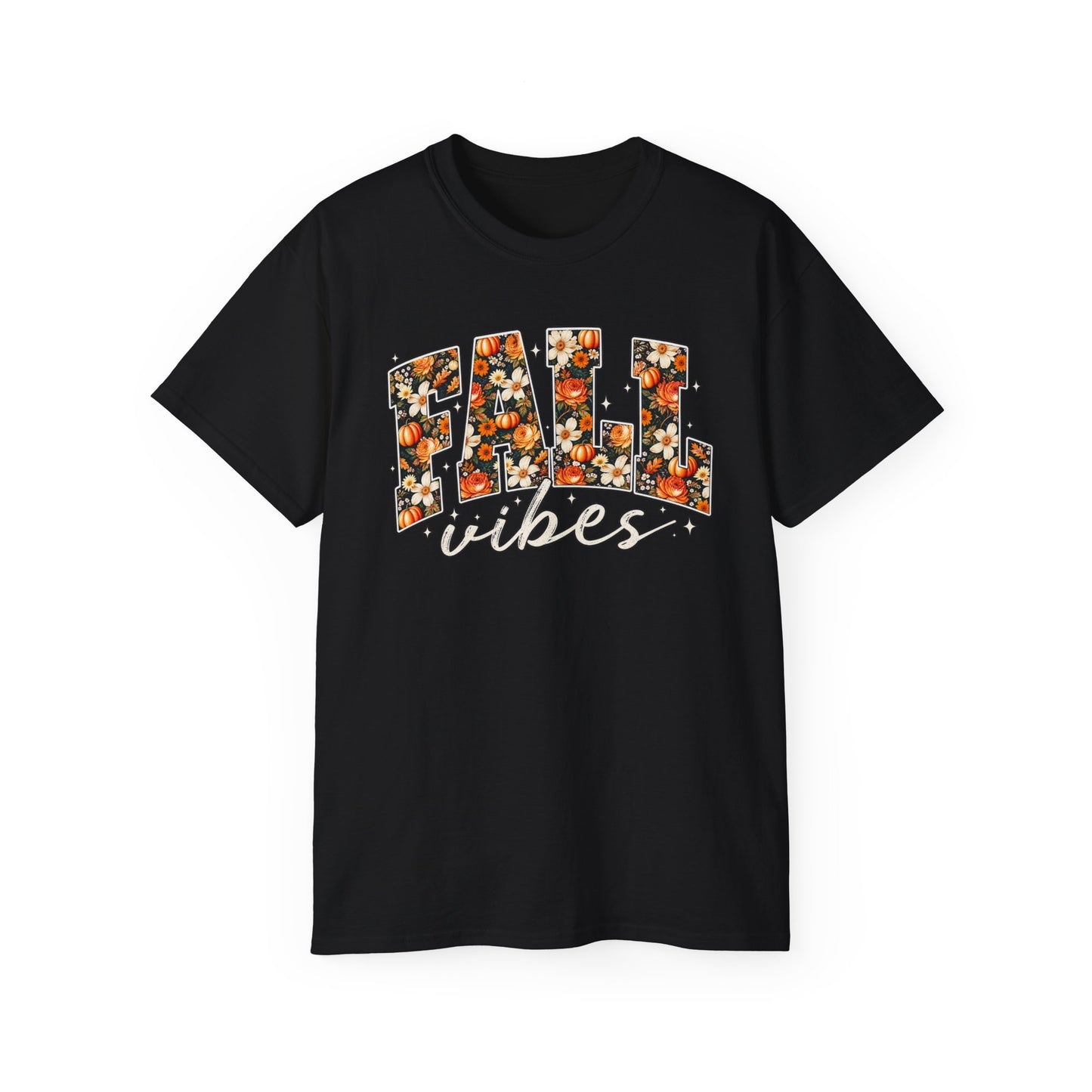 Fall Vibes Shirt | Floral Pumpkin Graphic Tee