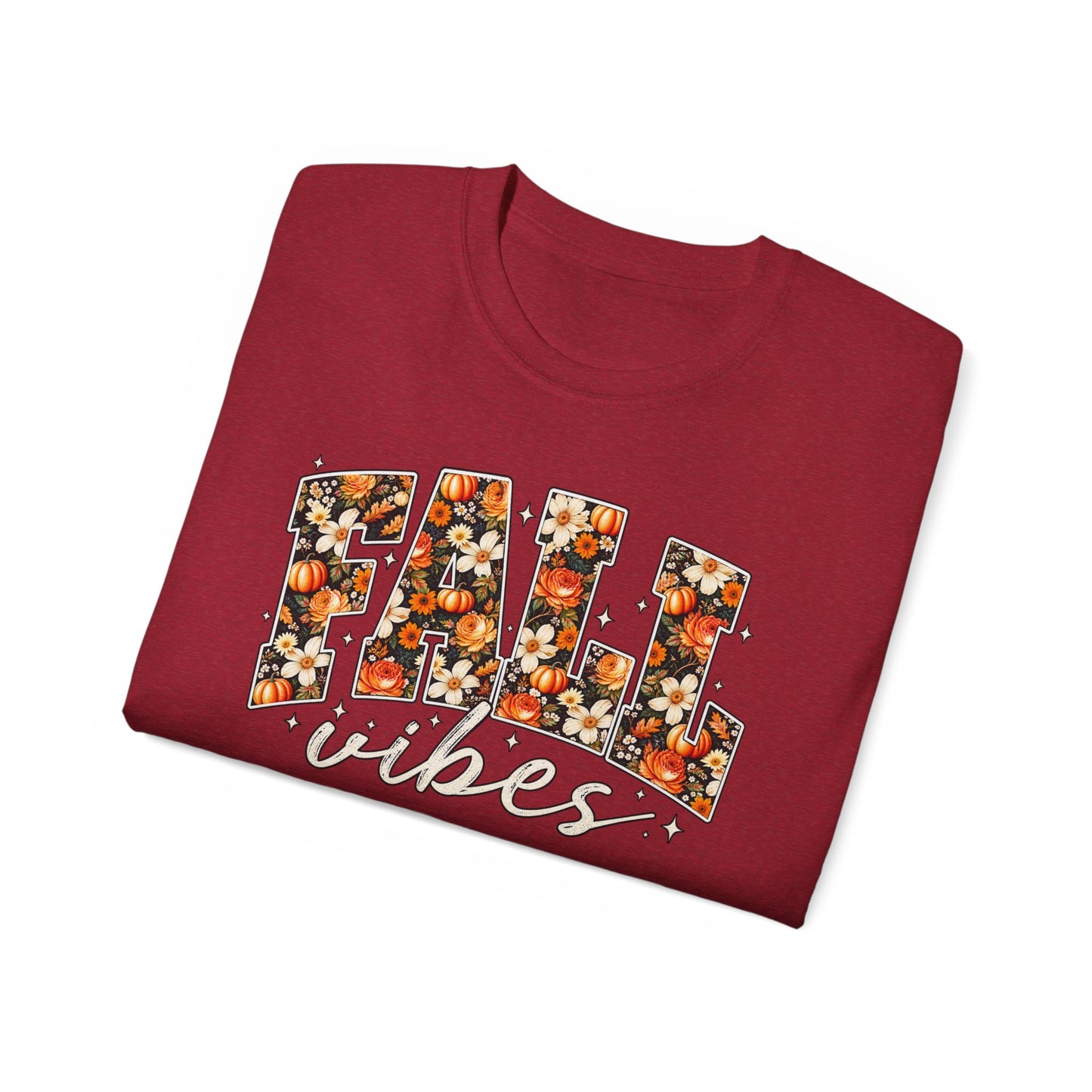 Fall Vibes Shirt | Floral Pumpkin Graphic Tee
