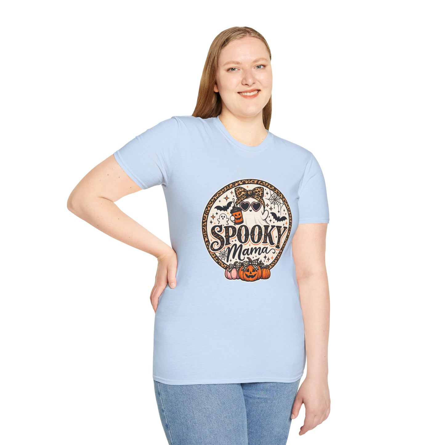 Spooky Mama T-Shirt — Halloween Ghost Graphic Tee