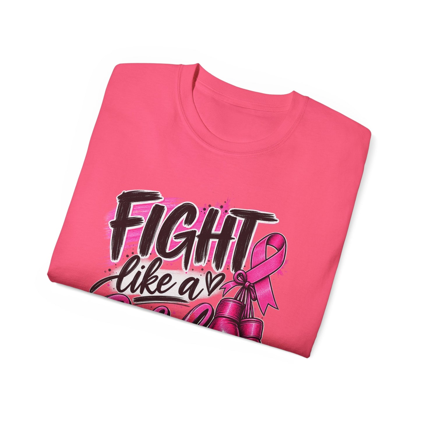 Fight Like a Girl Breast Cancer Awareness T-Shirt