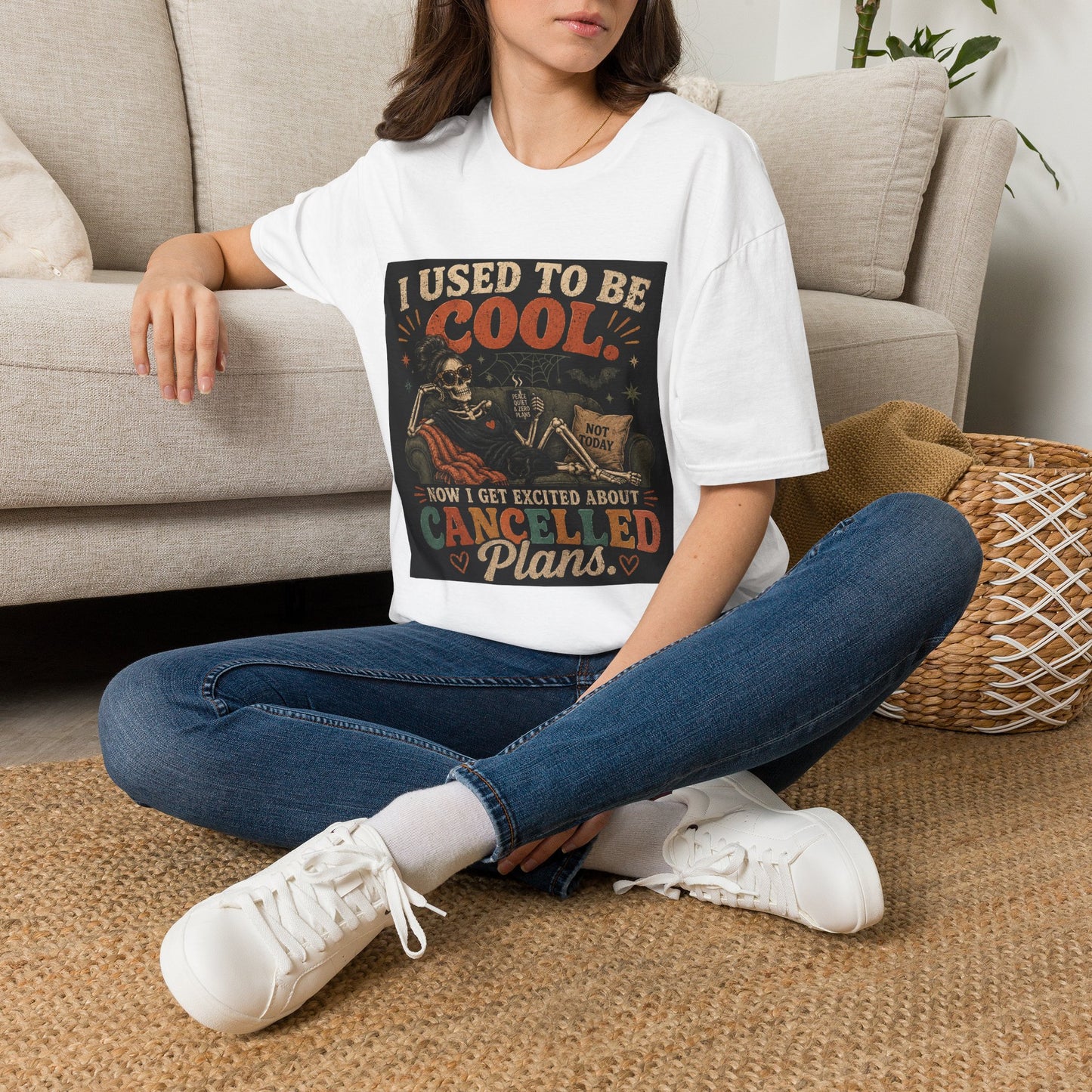 I Used to Be Cool Skeleton Shirt | Funny Canceled Plans Tee