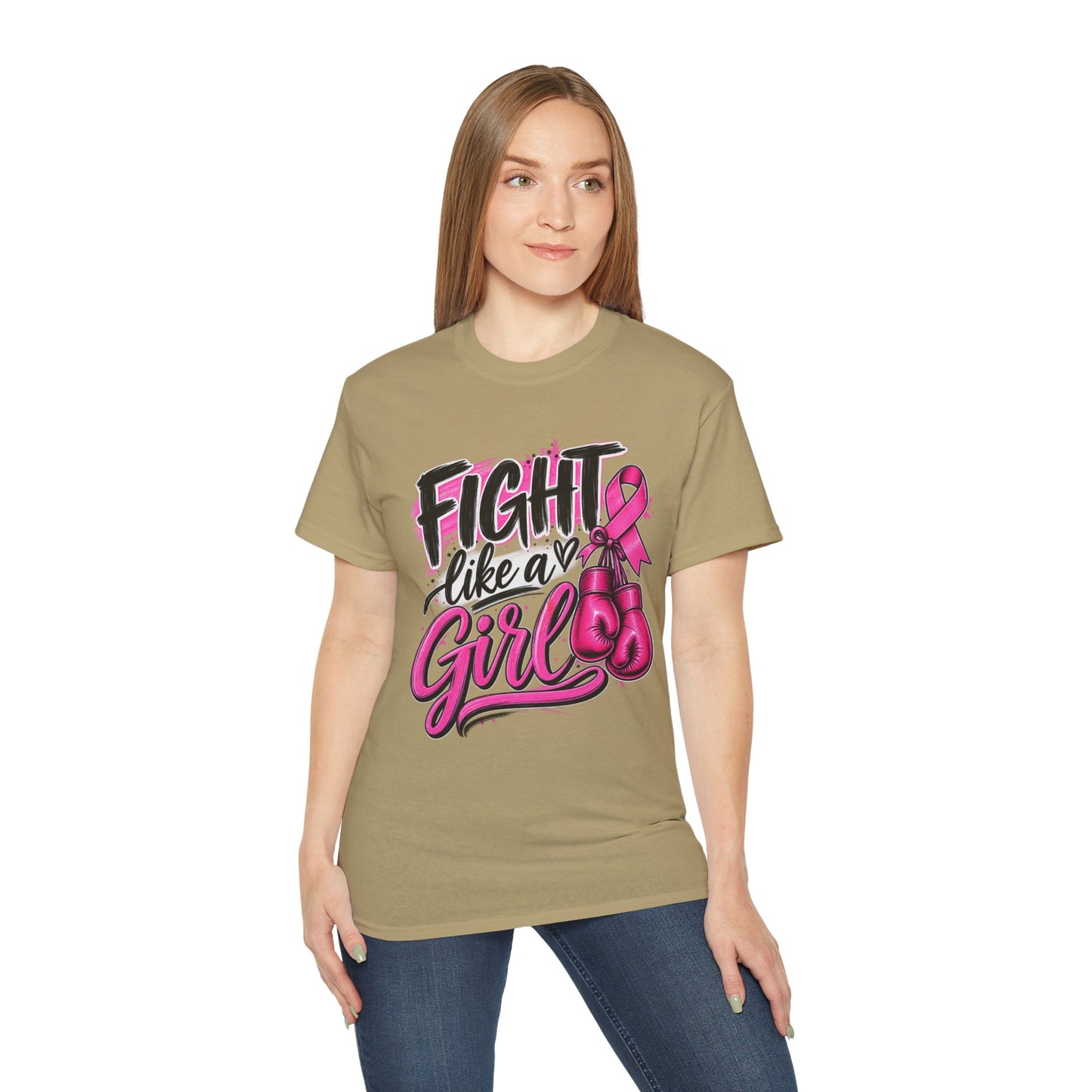 Fight Like a Girl Breast Cancer Awareness T-Shirt