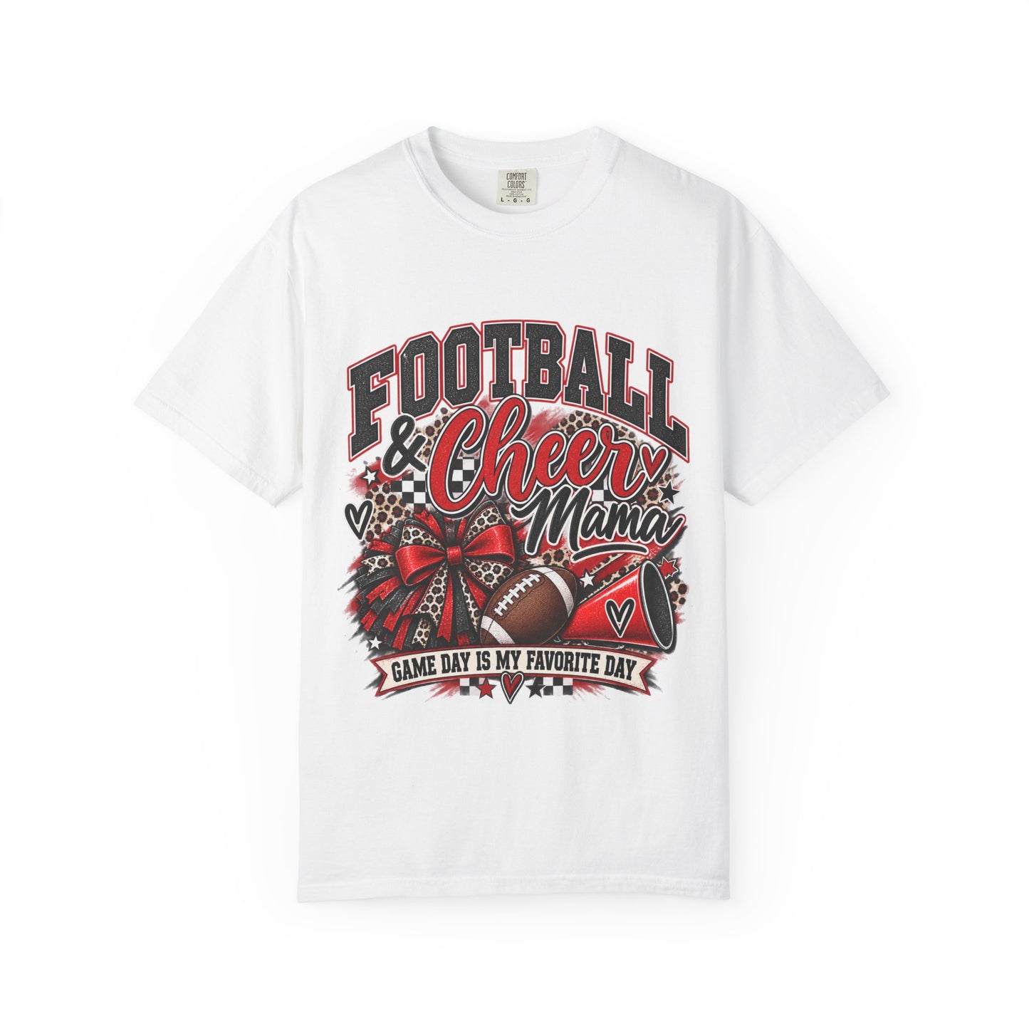 Football & Cheer Mama Game Day Graphic Tee