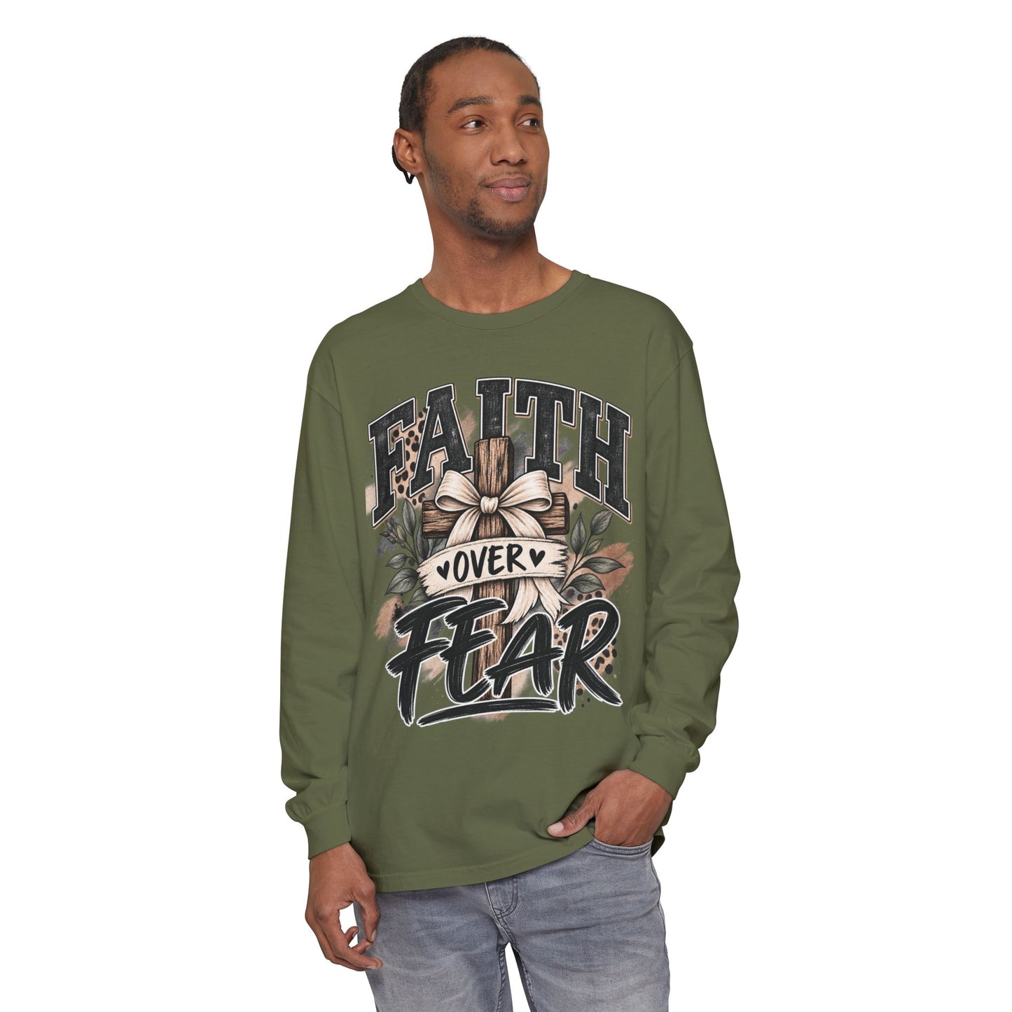 Faith Over Fear Long Sleeve Tee
