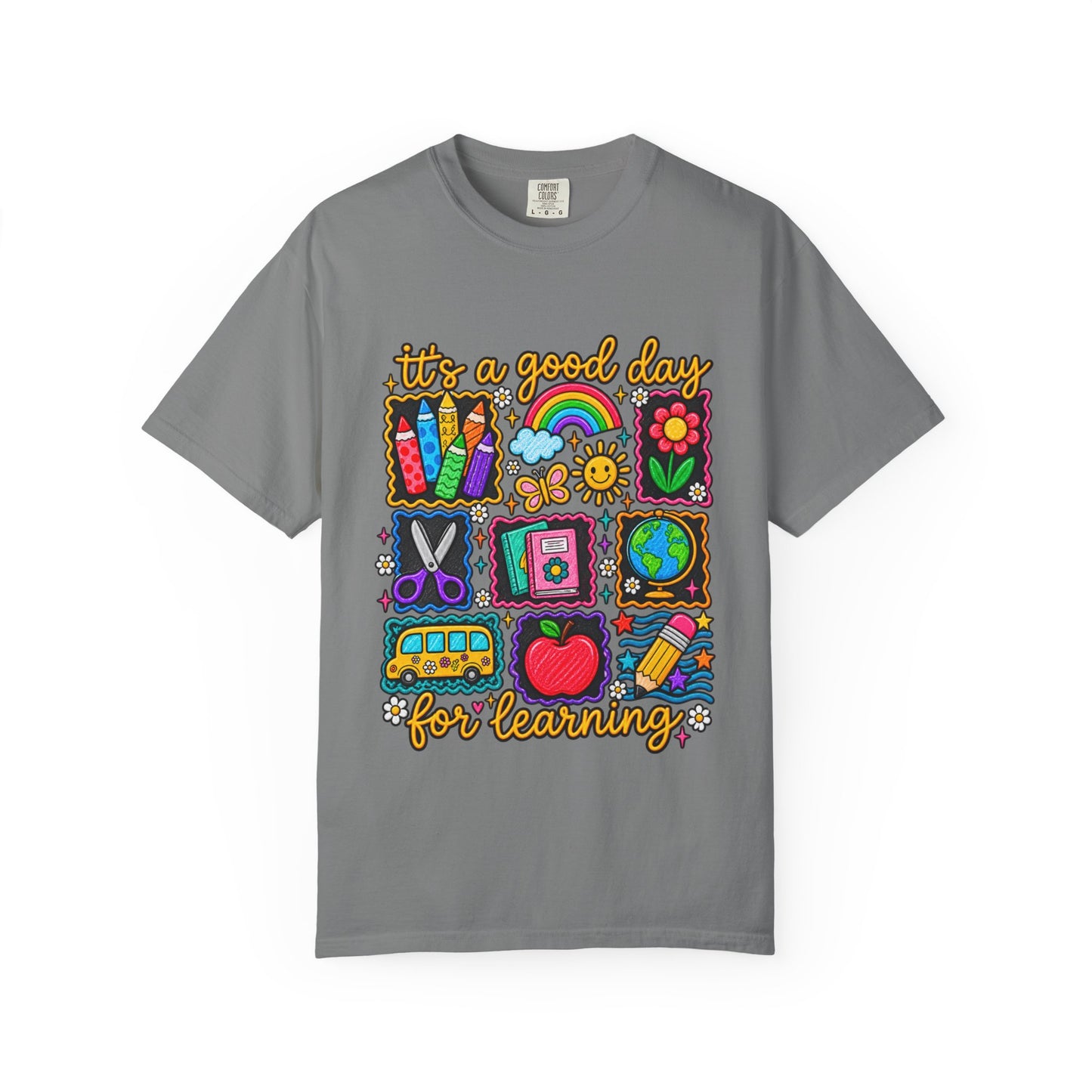 It's a Good Day for Learning T-Shirt — Cute School Icons Teacher & Student Tee