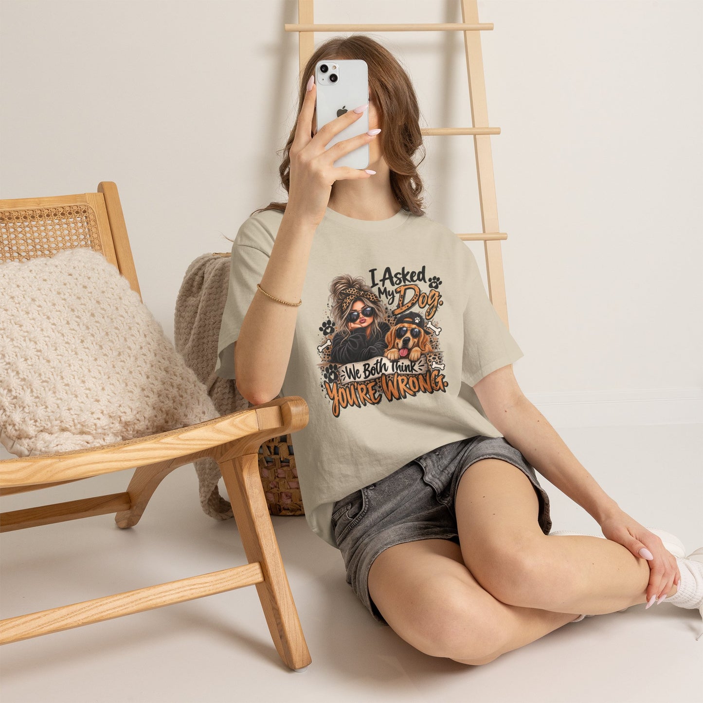 I Asked My Dog Shirt | Funny Dog Lover Graphic Tee