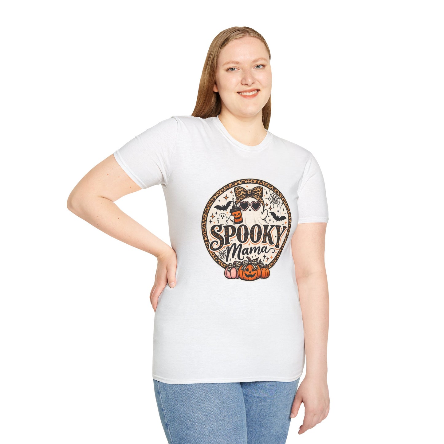 Spooky Mama T-Shirt — Halloween Ghost Graphic Tee