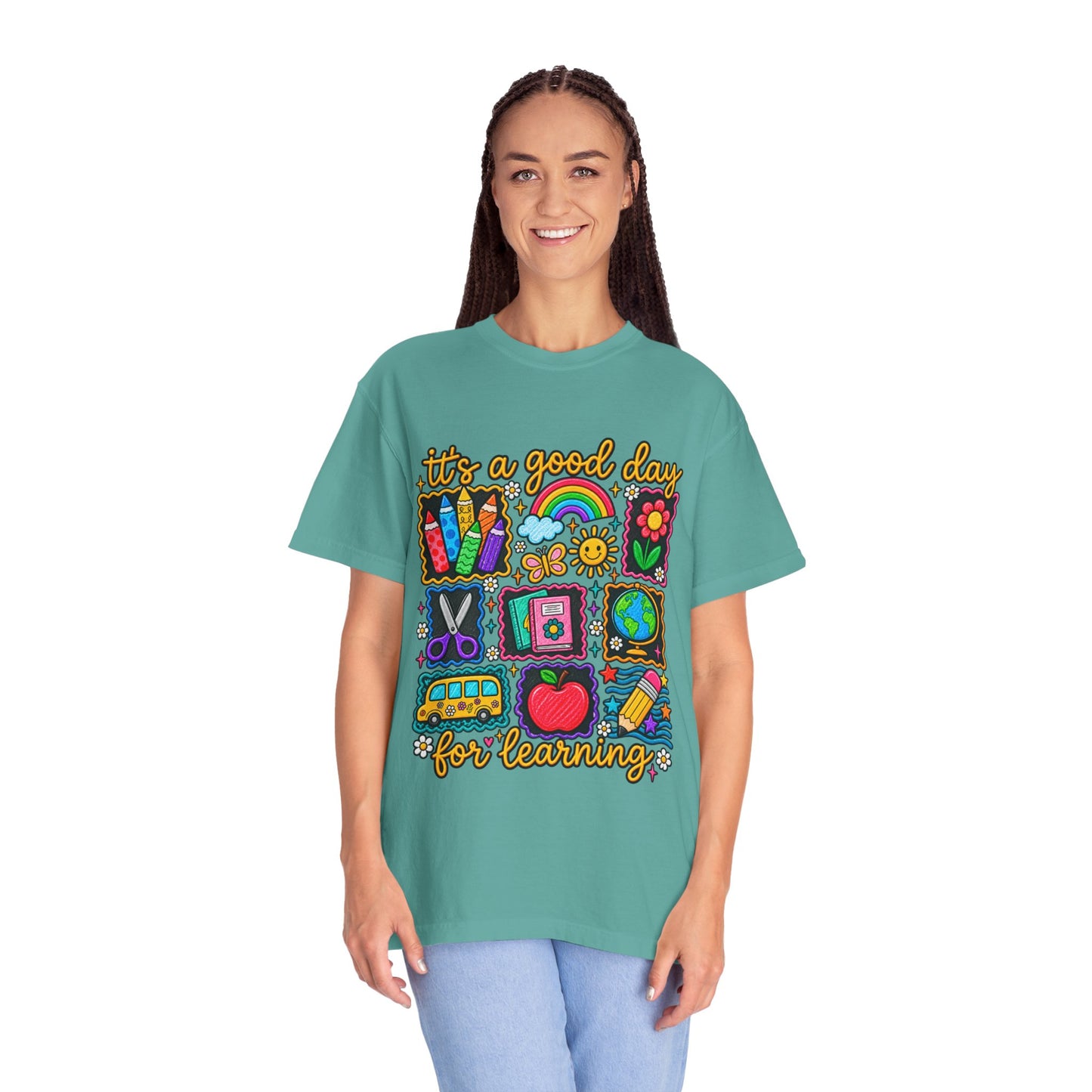 It's a Good Day for Learning T-Shirt — Cute School Icons Teacher & Student Tee