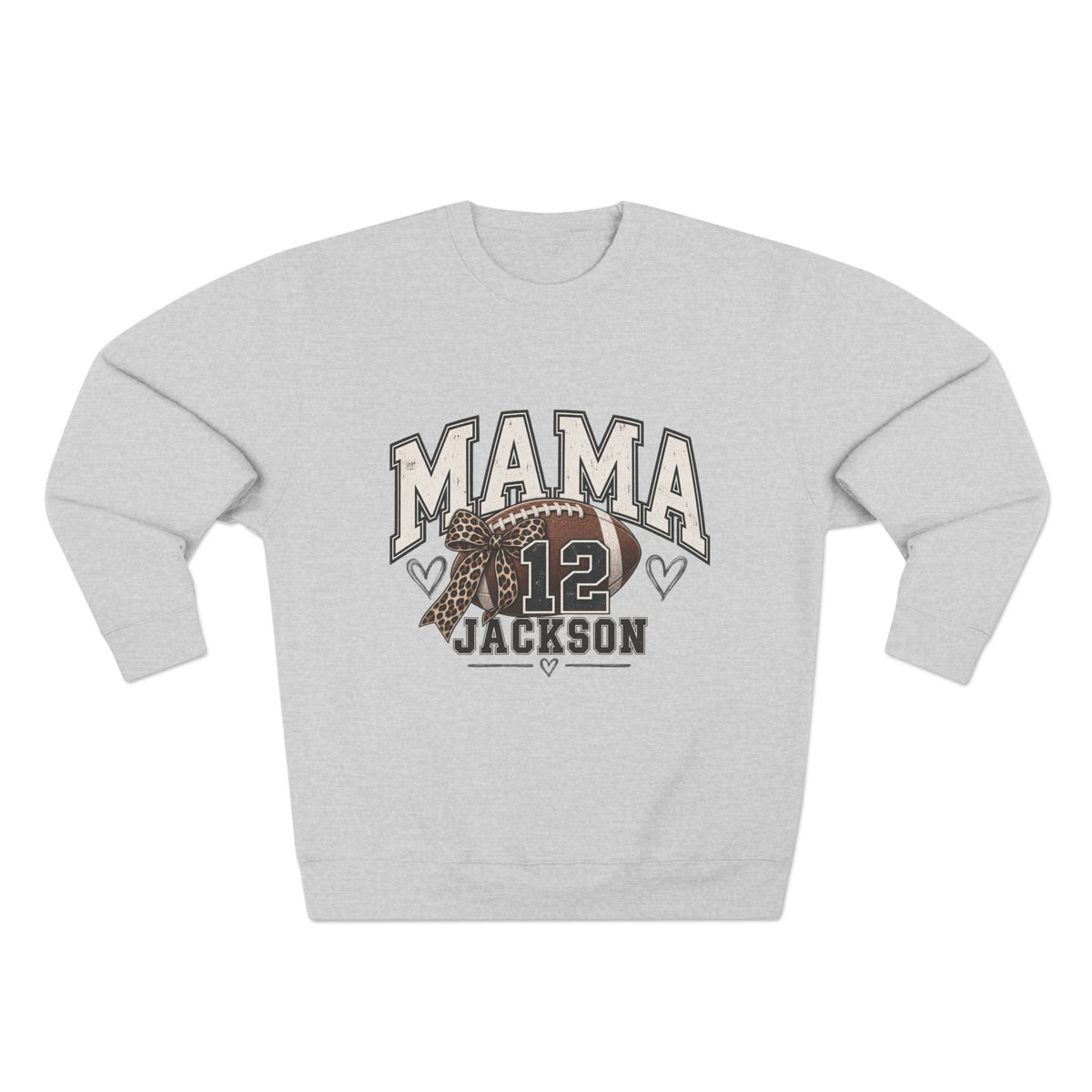Personalized Football Mama Sweatshirt | Custom Player Name & Number Game Day Crewneck