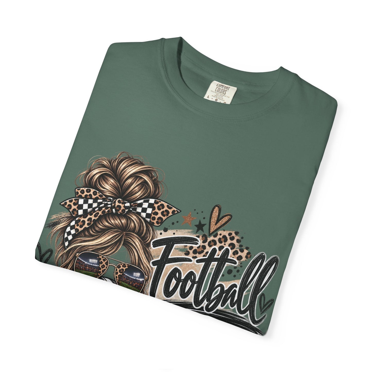 Football Mama Leopard Game Day Graphic Tee