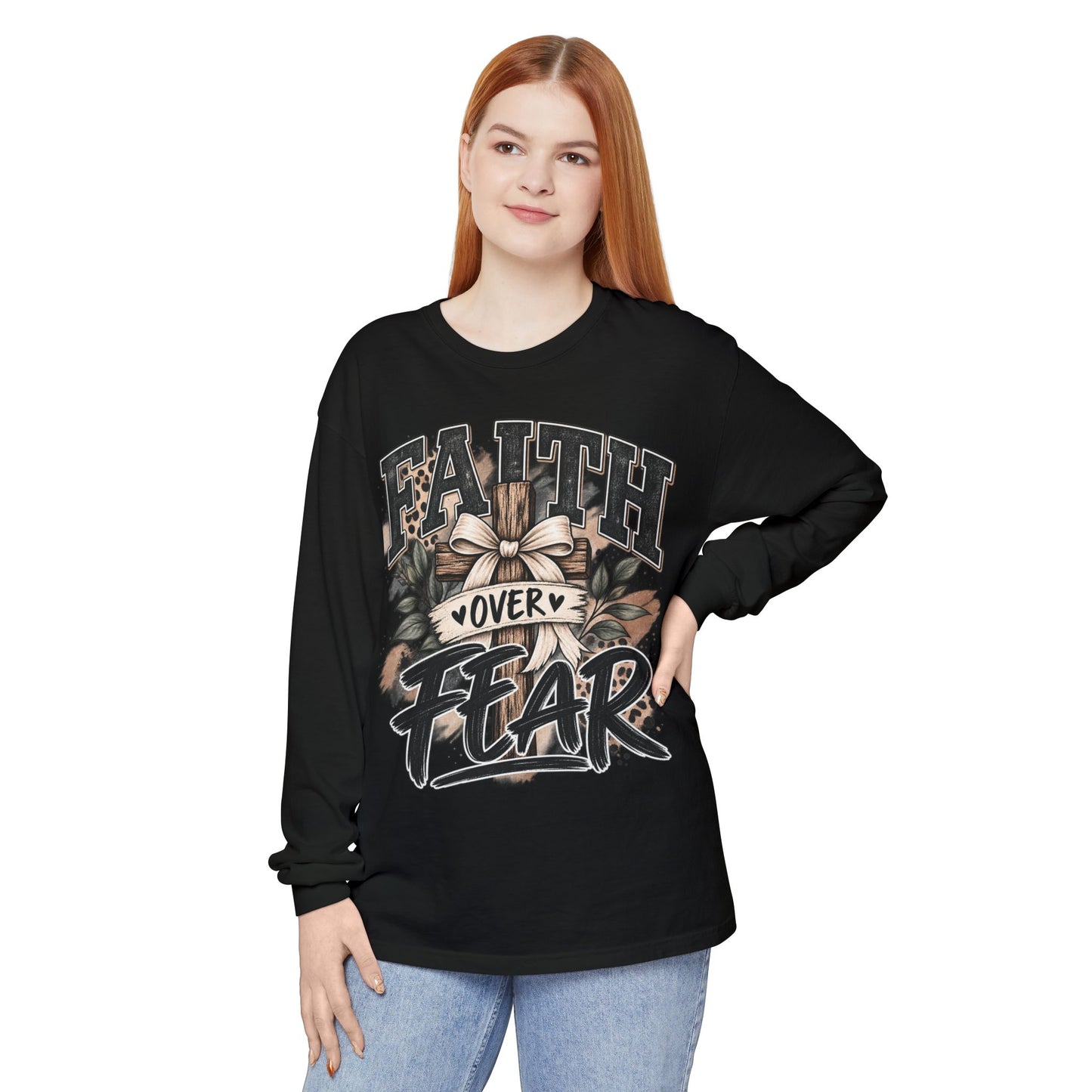 Faith Over Fear Long Sleeve Tee
