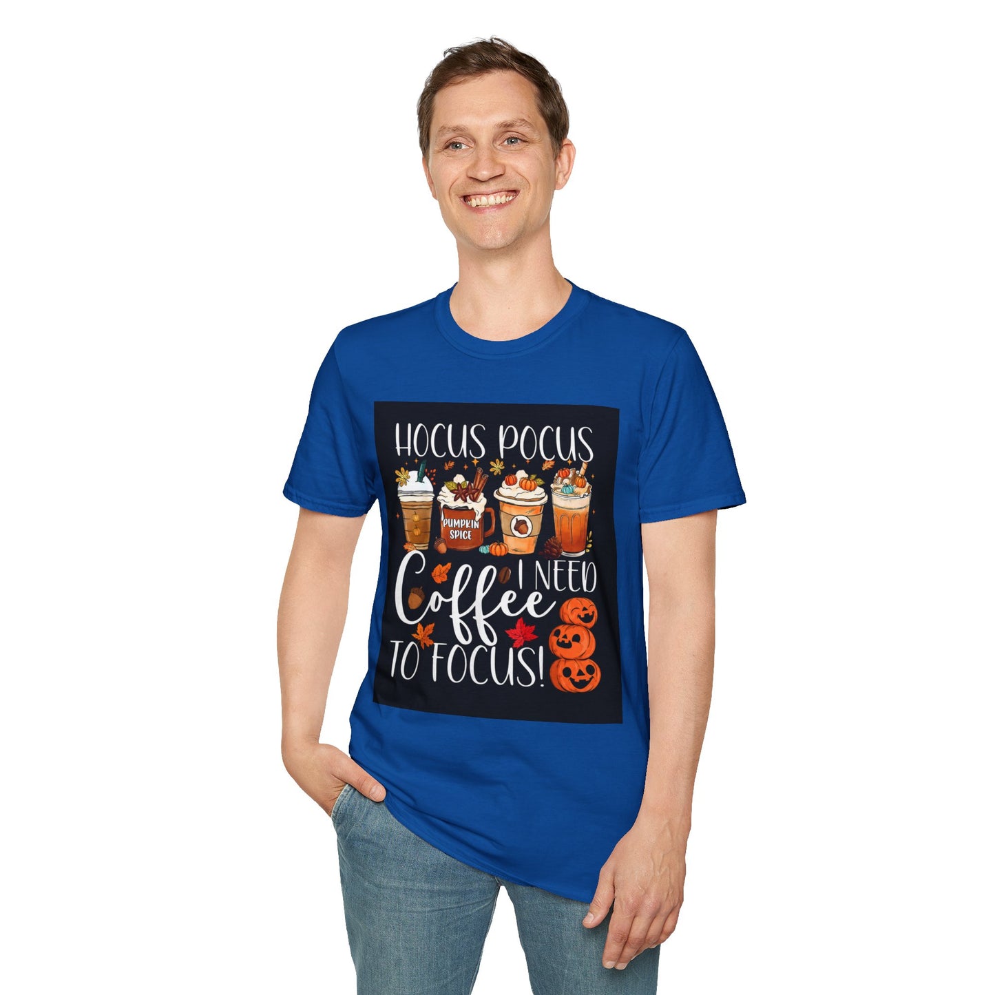 Hocus Pocus I Need Coffee T-Shirt — Pumpkin Spice Halloween Coffee Graphic Tee