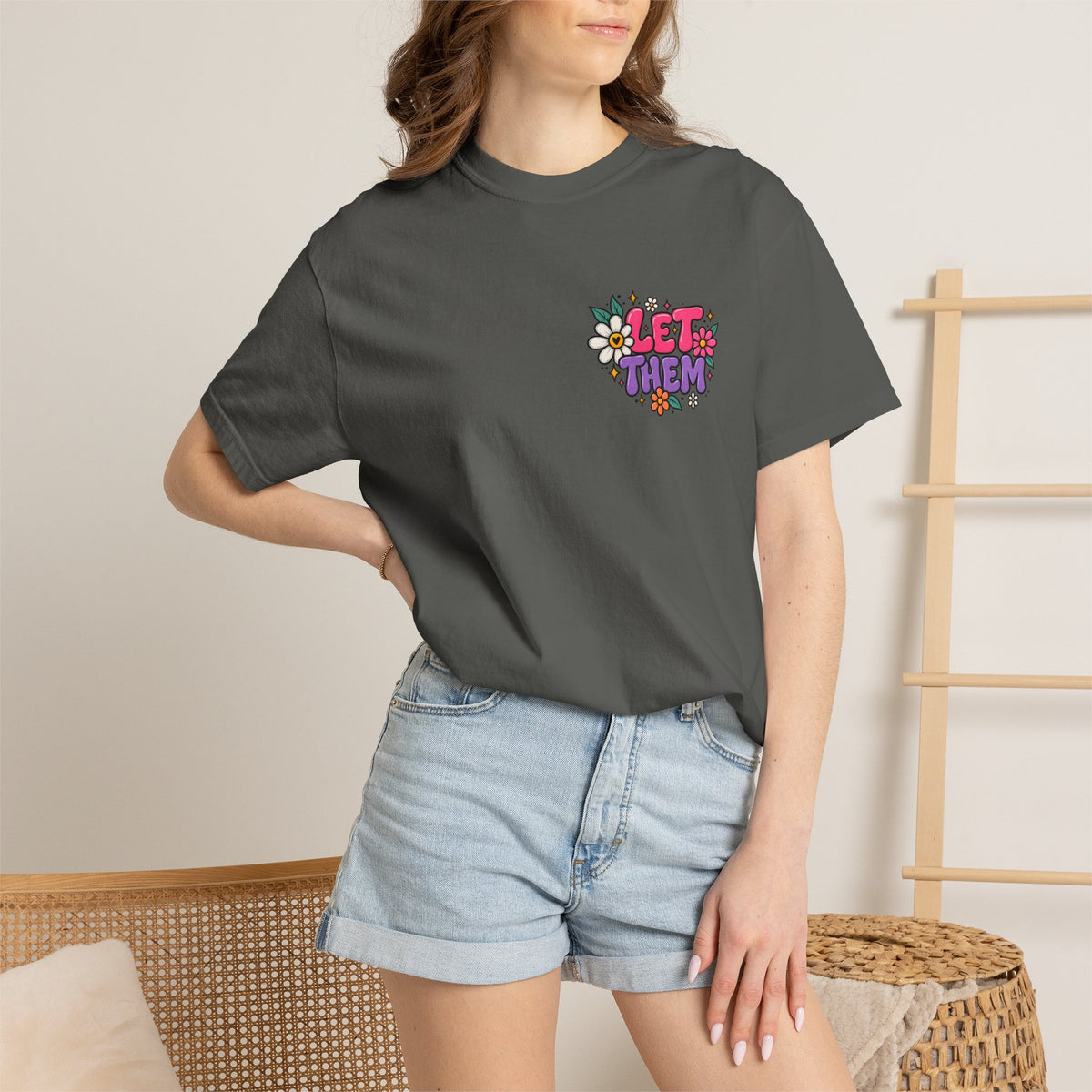 Let Them Keep Shining Graphic Tee – Positive Inspirational Shirt