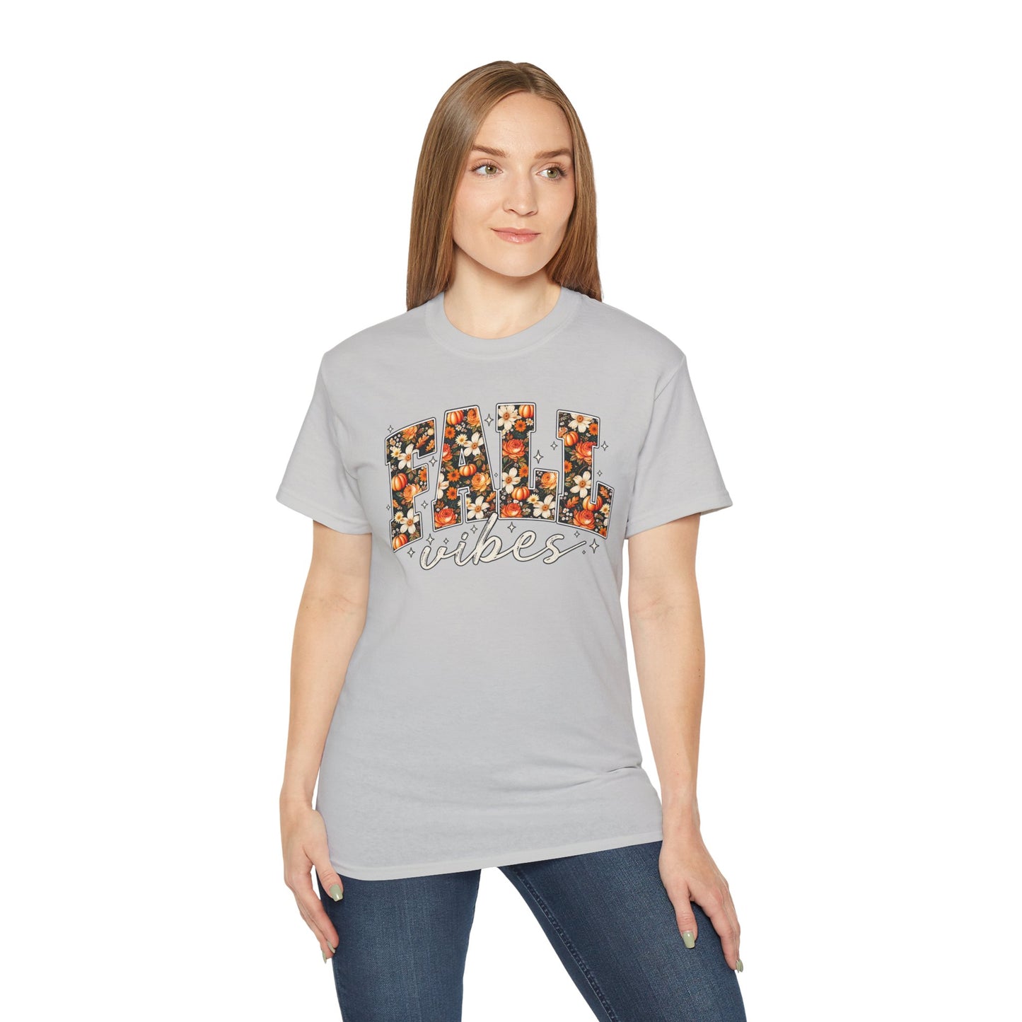 Fall Vibes Shirt | Floral Pumpkin Graphic Tee