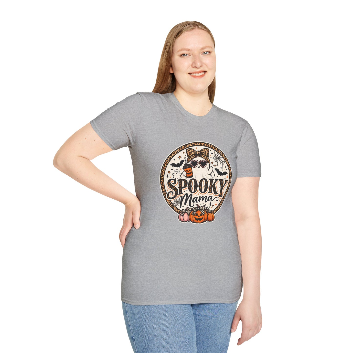 Spooky Mama T-Shirt — Halloween Ghost Graphic Tee