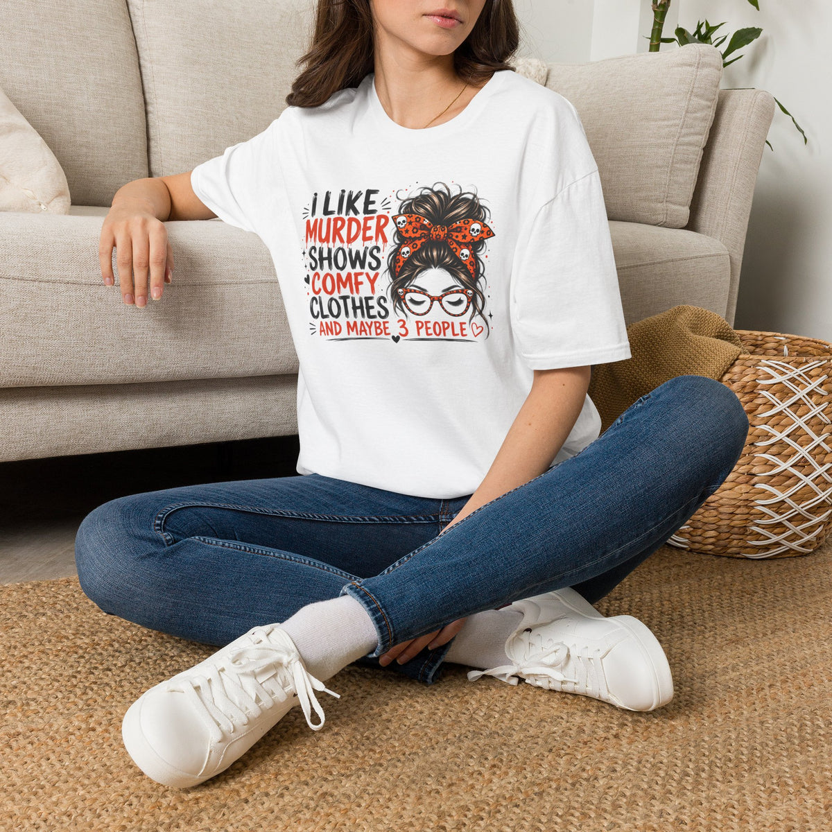 I Like Murder Shows & Comfy Clothes Graphic Tee – True Crime Shirt