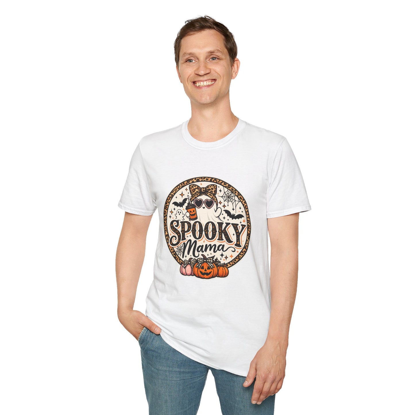 Spooky Mama T-Shirt — Halloween Ghost Graphic Tee