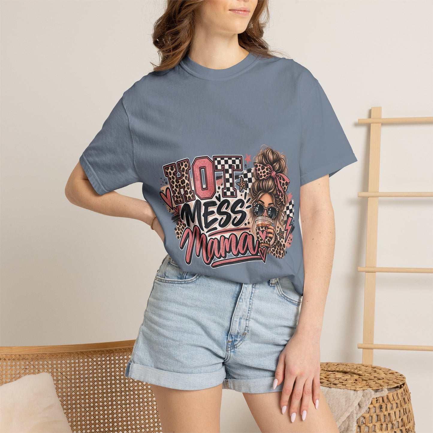 Hot Mess Mama Graphic Tee – Funny Mom Life Shirt