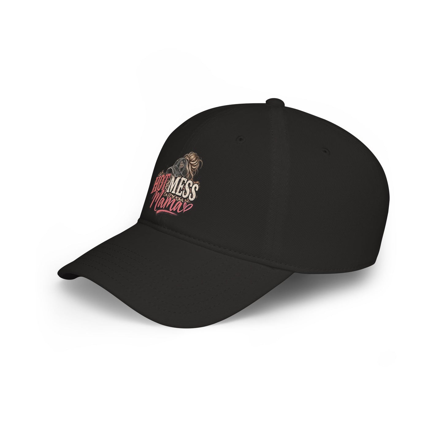 Hot Mess Mama Baseball Cap – Red Low Profile Mom Hat