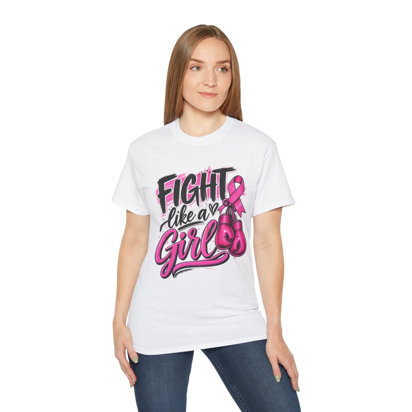 Fight Like a Girl Breast Cancer Awareness T-Shirt