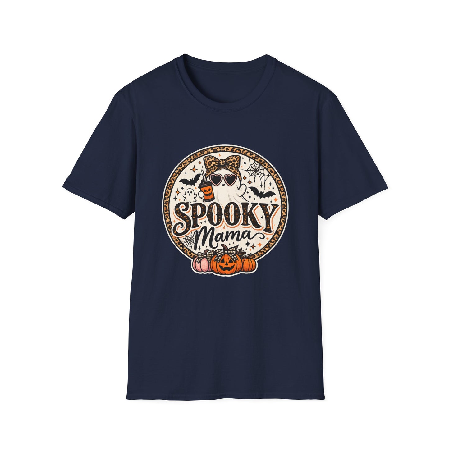 Spooky Mama T-Shirt — Halloween Ghost Graphic Tee