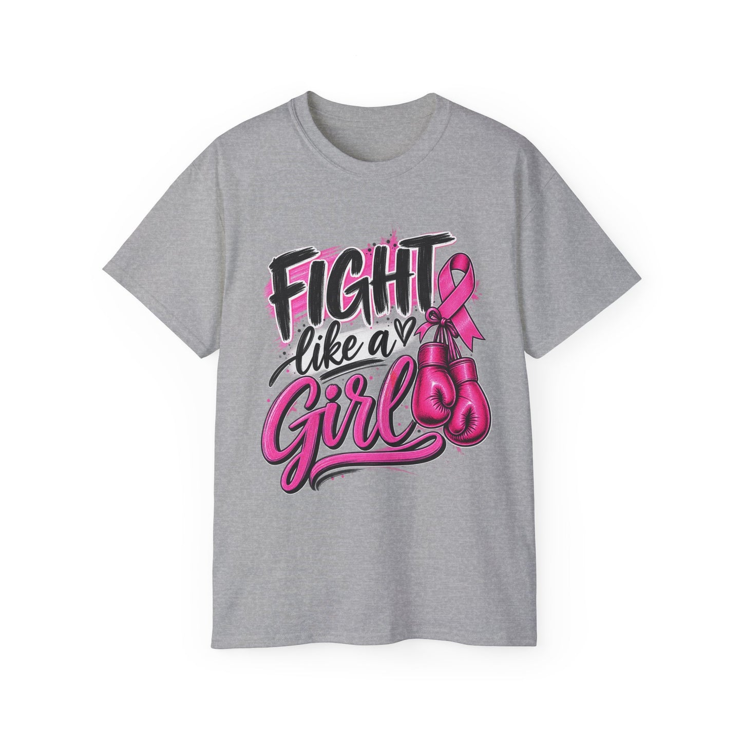 Fight Like a Girl Breast Cancer Awareness T-Shirt