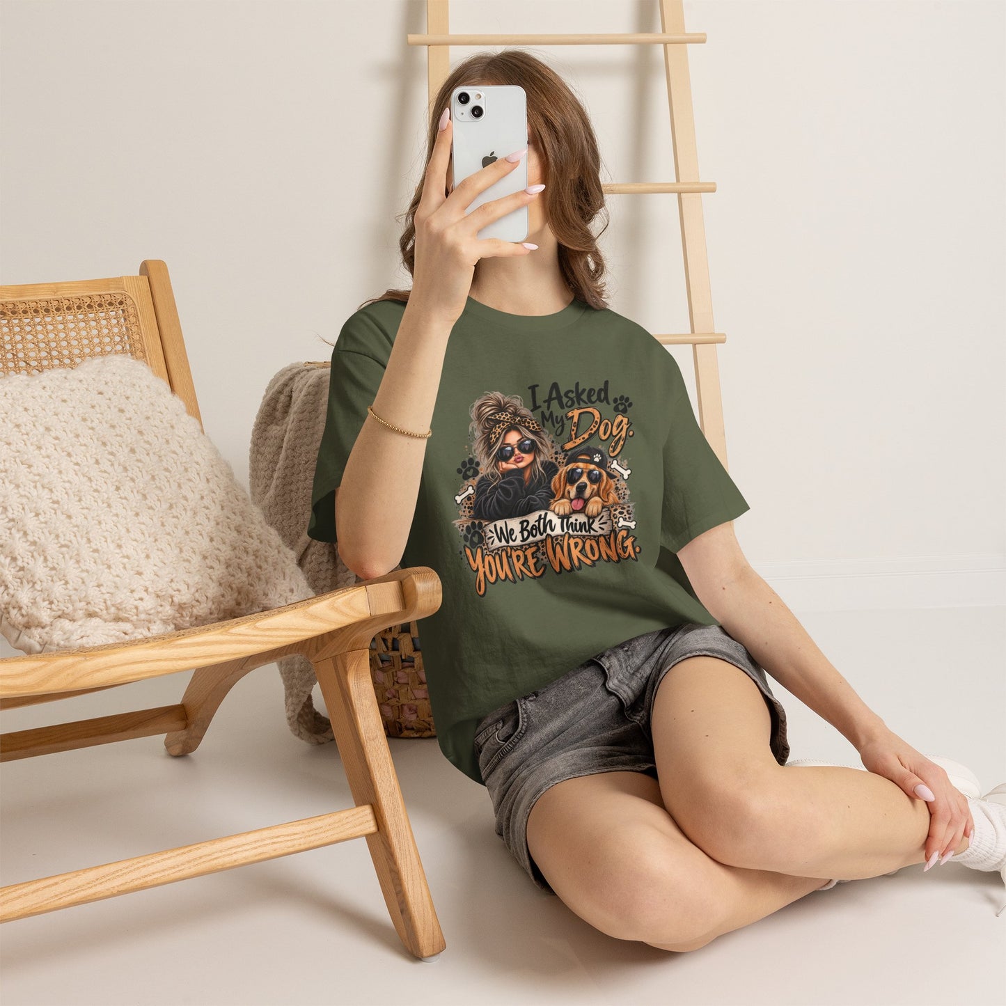 I Asked My Dog Shirt | Funny Dog Lover Graphic Tee