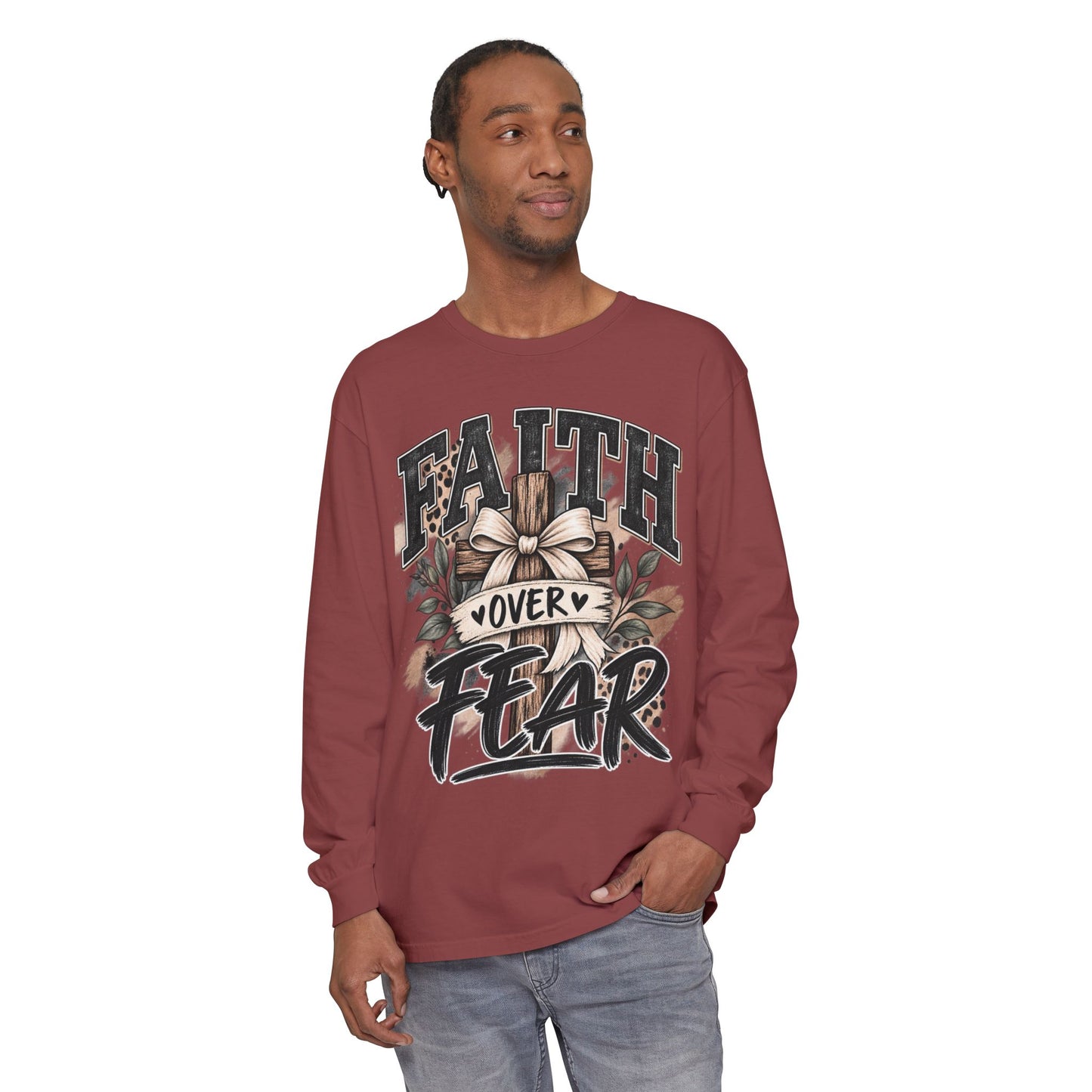 Faith Over Fear Long Sleeve Tee
