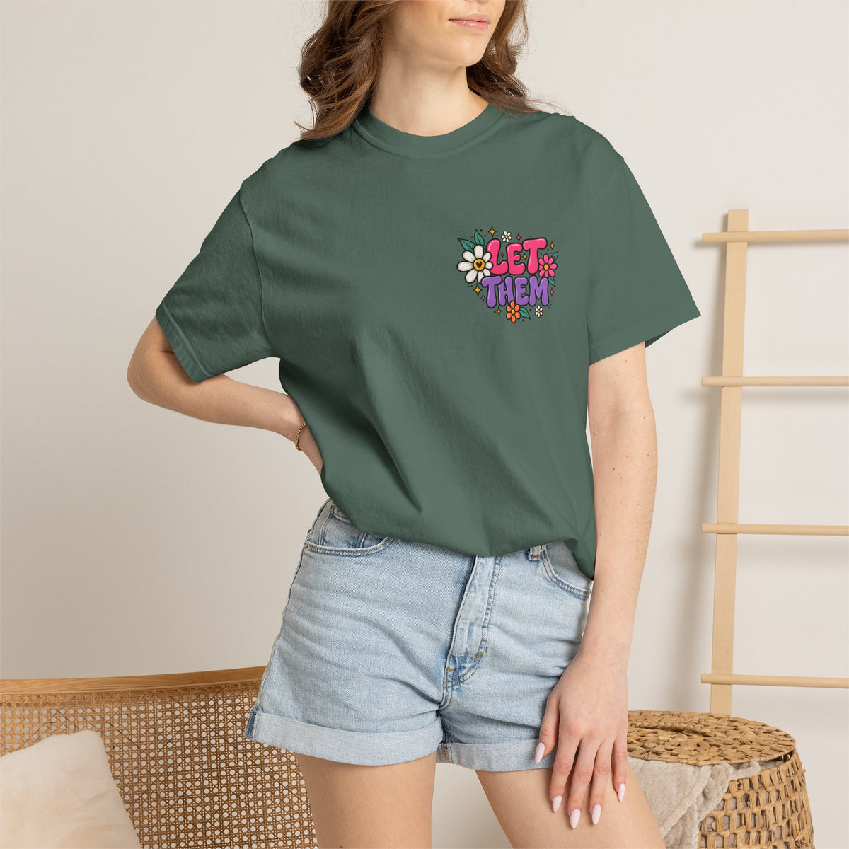 Let Them Keep Shining Graphic Tee – Positive Inspirational Shirt