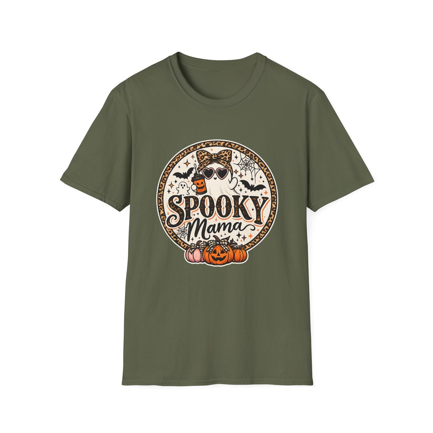 Spooky Mama T-Shirt — Halloween Ghost Graphic Tee