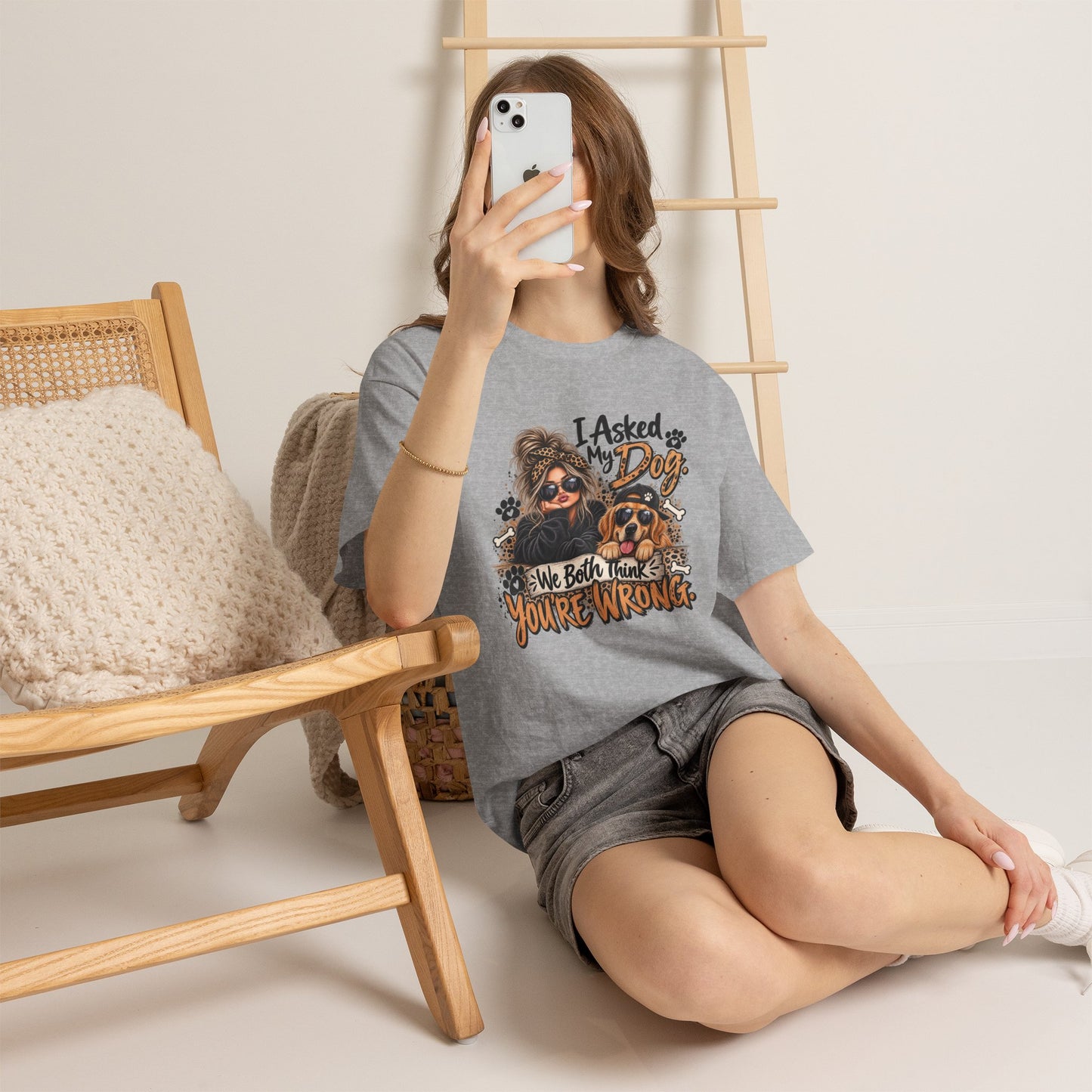 I Asked My Dog Shirt | Funny Dog Lover Graphic Tee