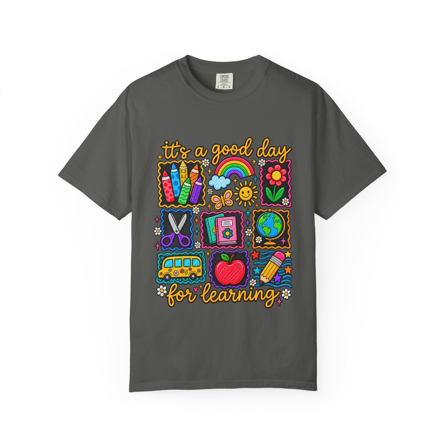 It's a Good Day for Learning T-Shirt — Cute School Icons Teacher & Student Tee