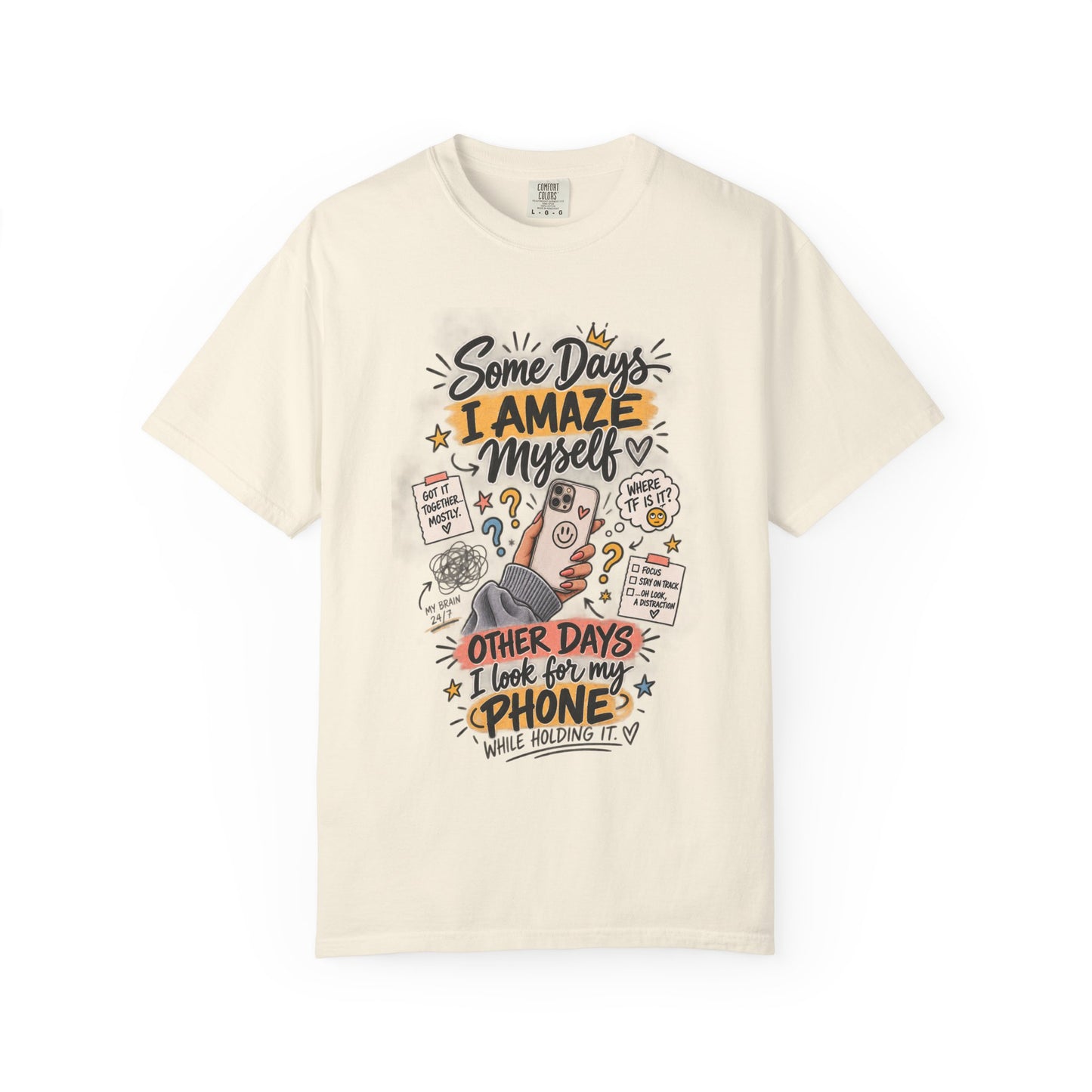 Some Days I Amaze Myself Funny Graphic Tee – Relatable Phone Shirt