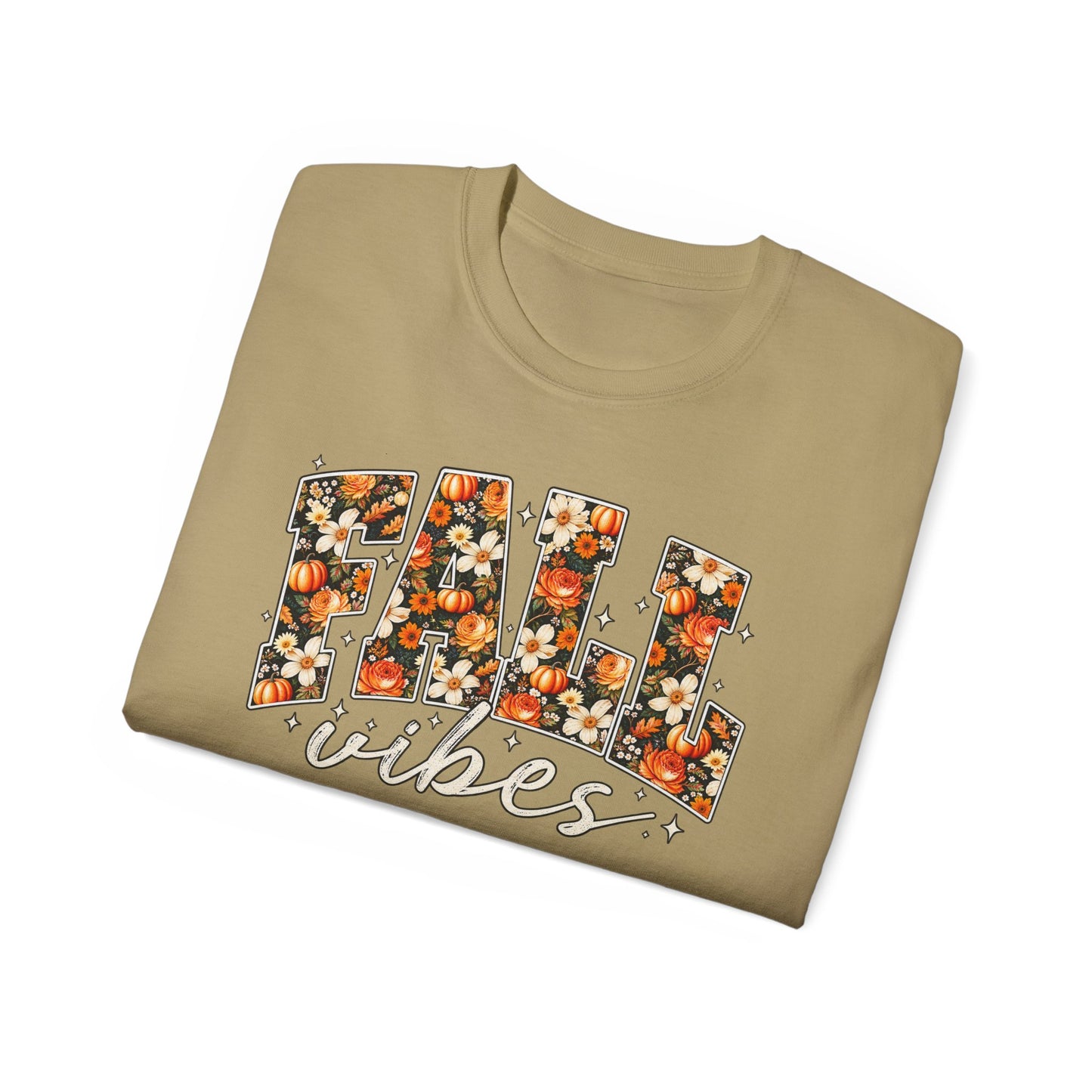 Fall Vibes Shirt | Floral Pumpkin Graphic Tee