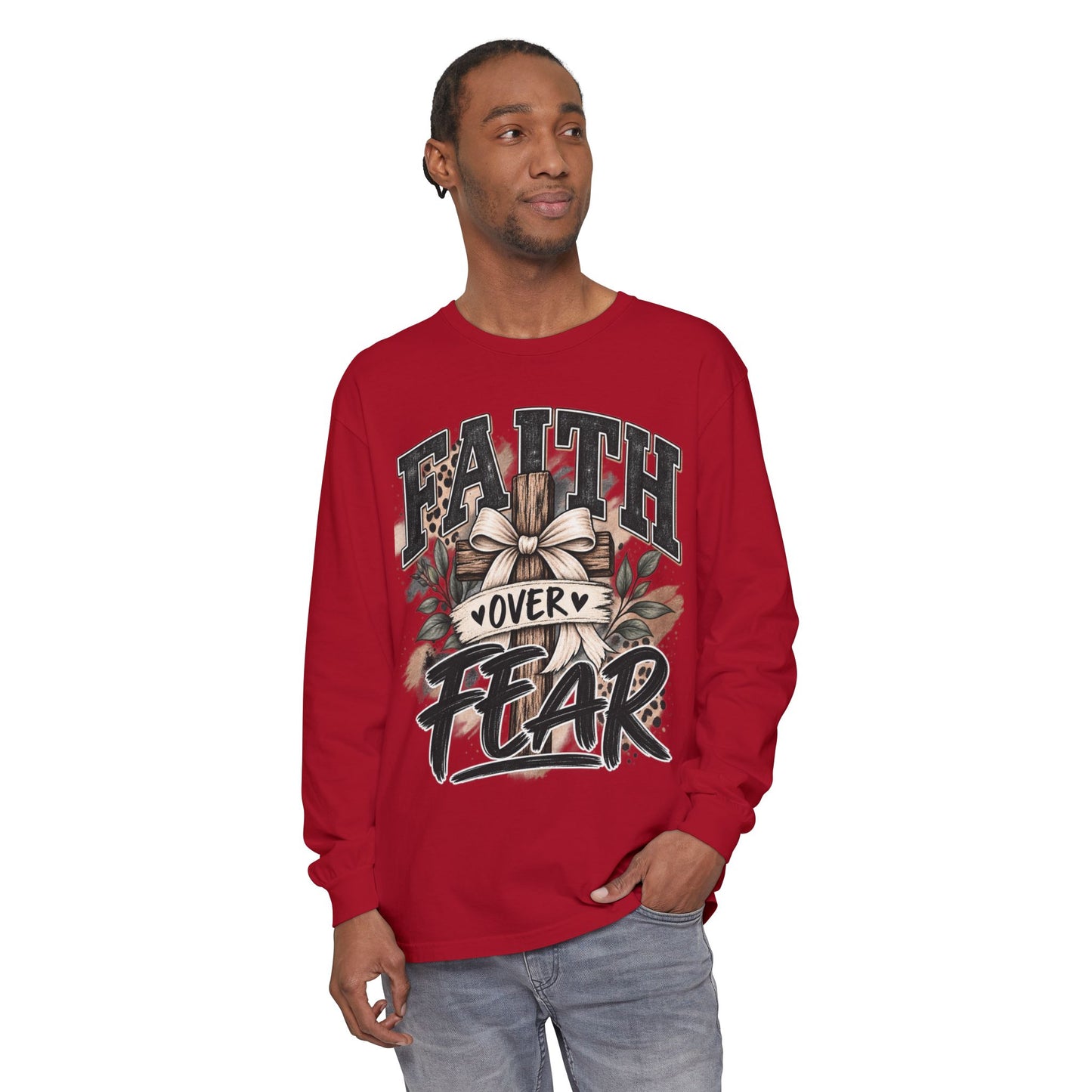 Faith Over Fear Long Sleeve Tee