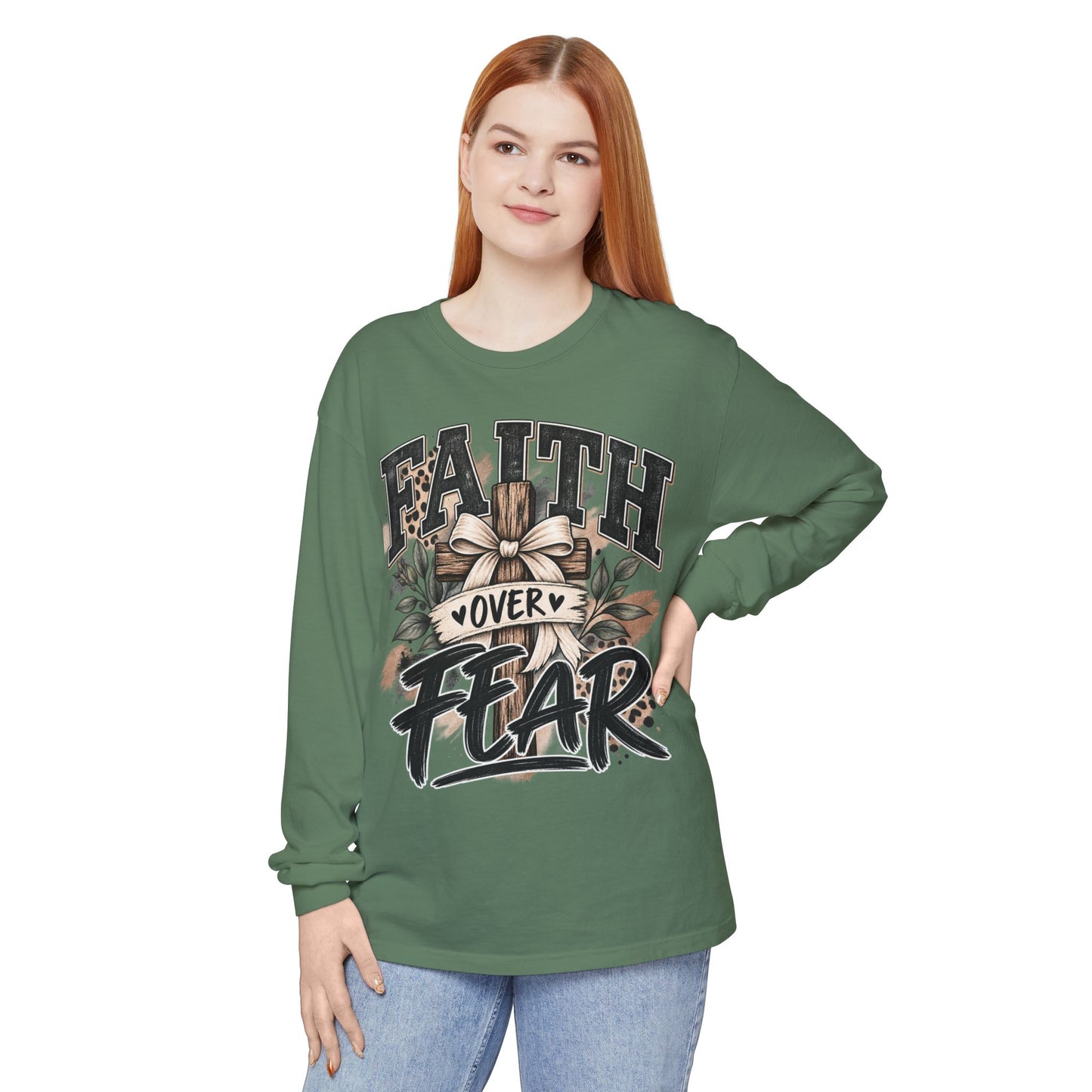 Faith Over Fear Long Sleeve Tee