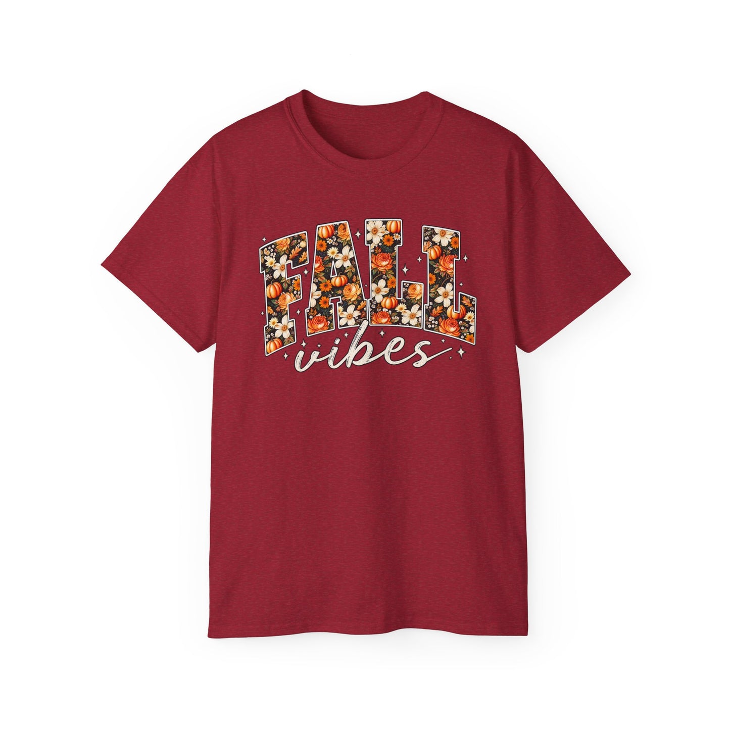 Fall Vibes Shirt | Floral Pumpkin Graphic Tee