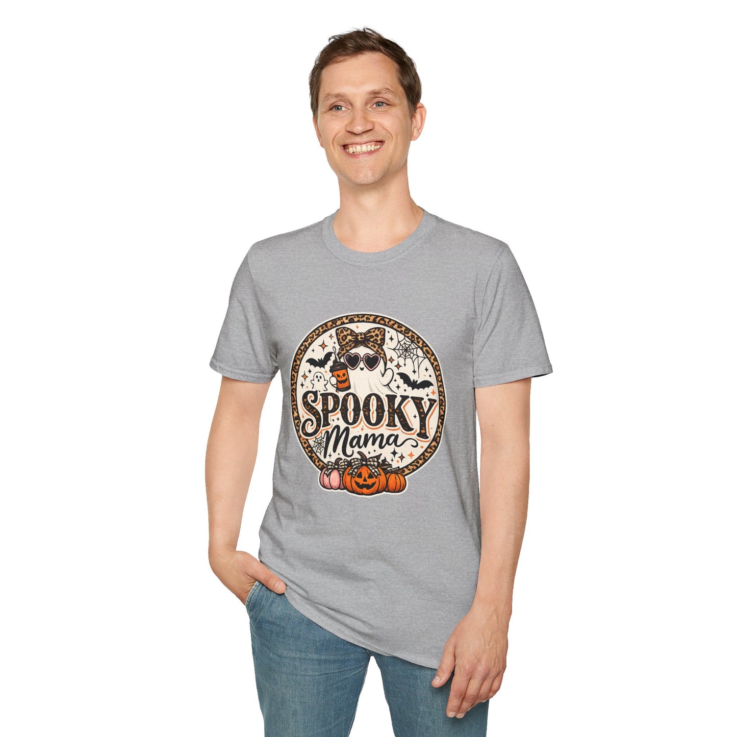 Spooky Mama T-Shirt — Halloween Ghost Graphic Tee