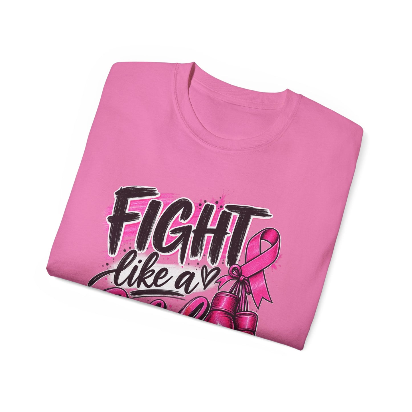 Fight Like a Girl Breast Cancer Awareness T-Shirt